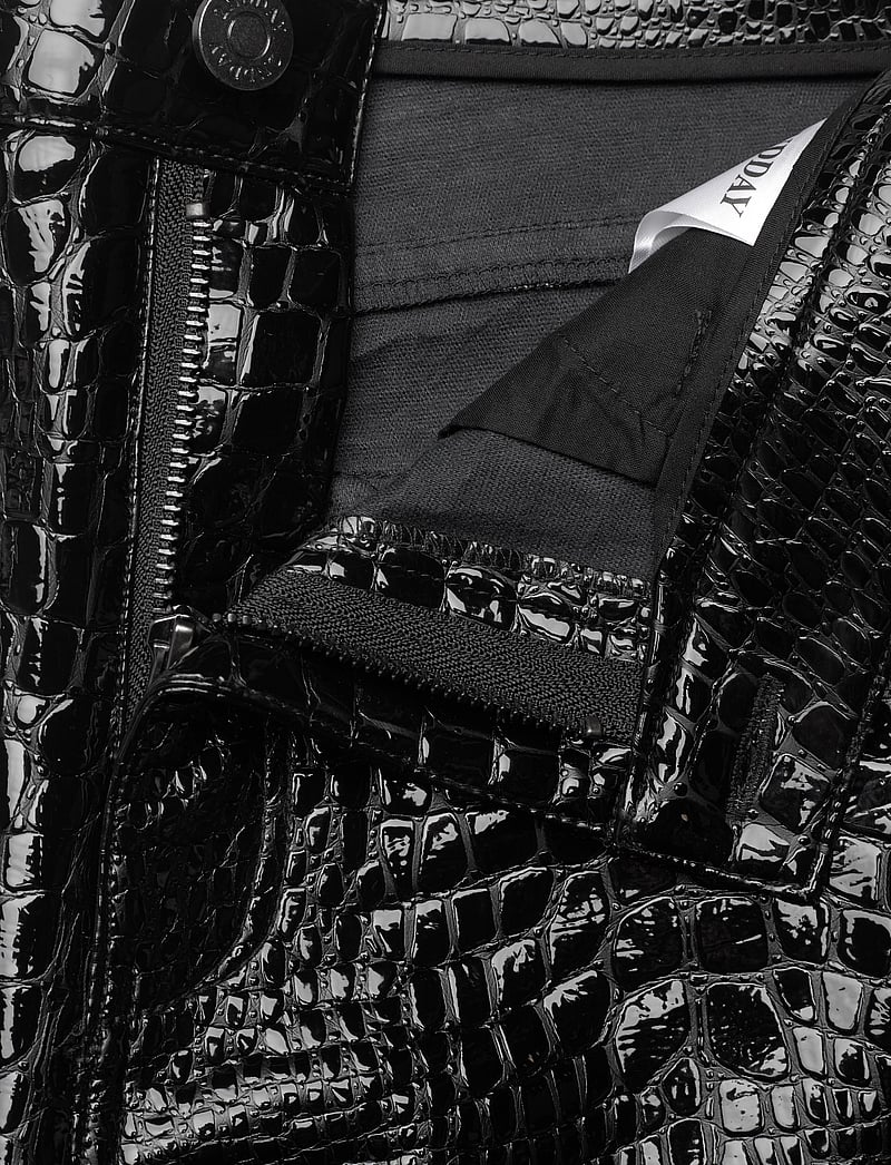 2NDDAY - 2ND Raphael - Croco Lacquer - lederhosen - meteorite (black) - 3