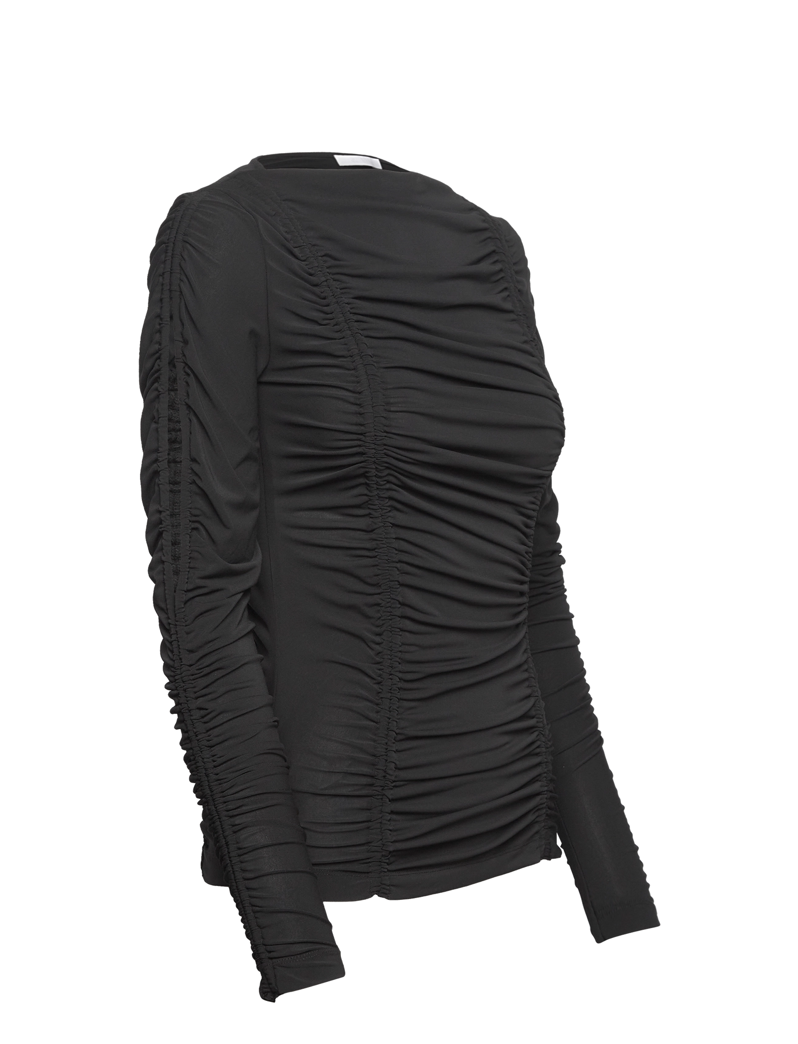 2NDDAY - 2ND Clarke TT - Sensual Drape - topy z długimi rękawami - meteorite (black) - 3