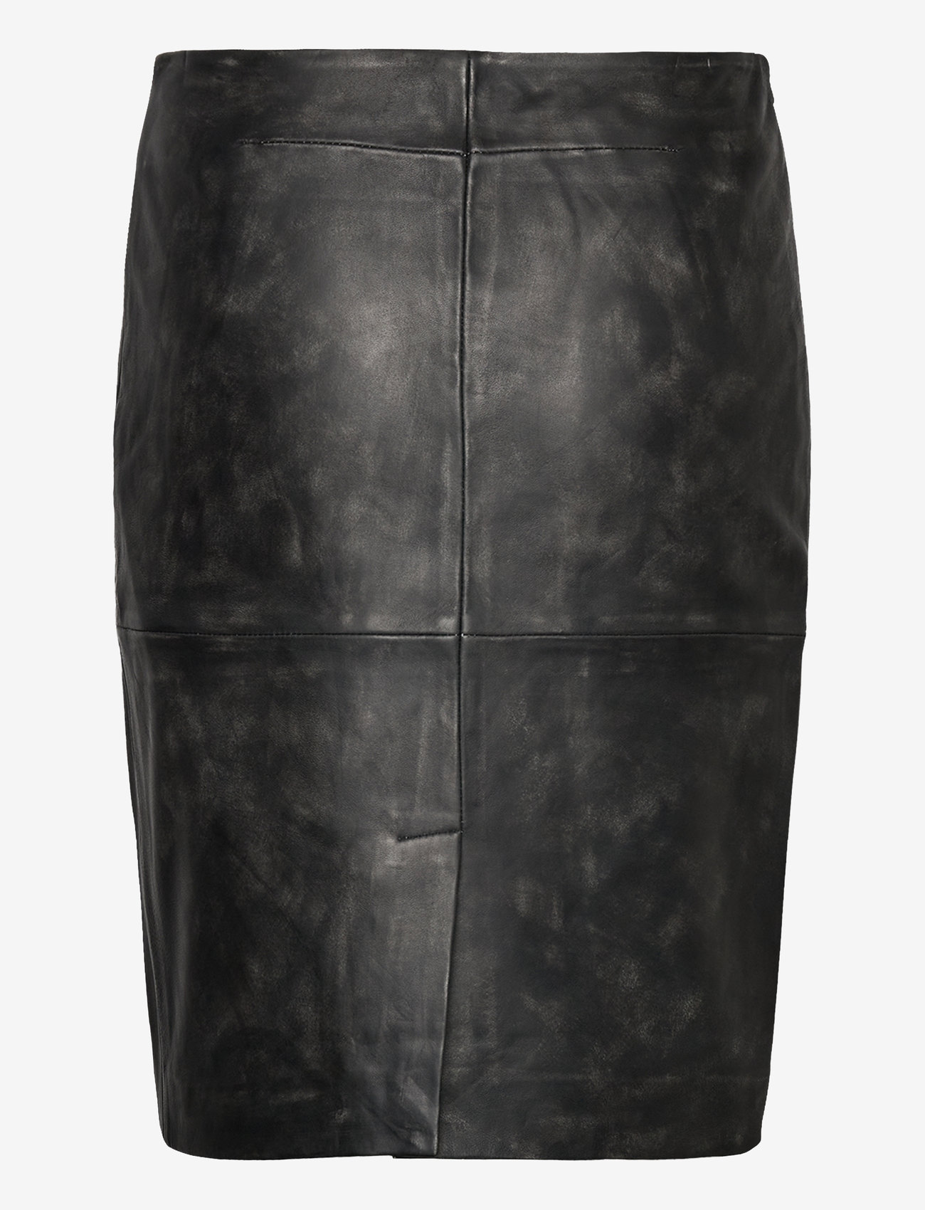 2NDDAY - 2ND Cecilia - Uneven Leather - nederdele i læder - unblack - 1