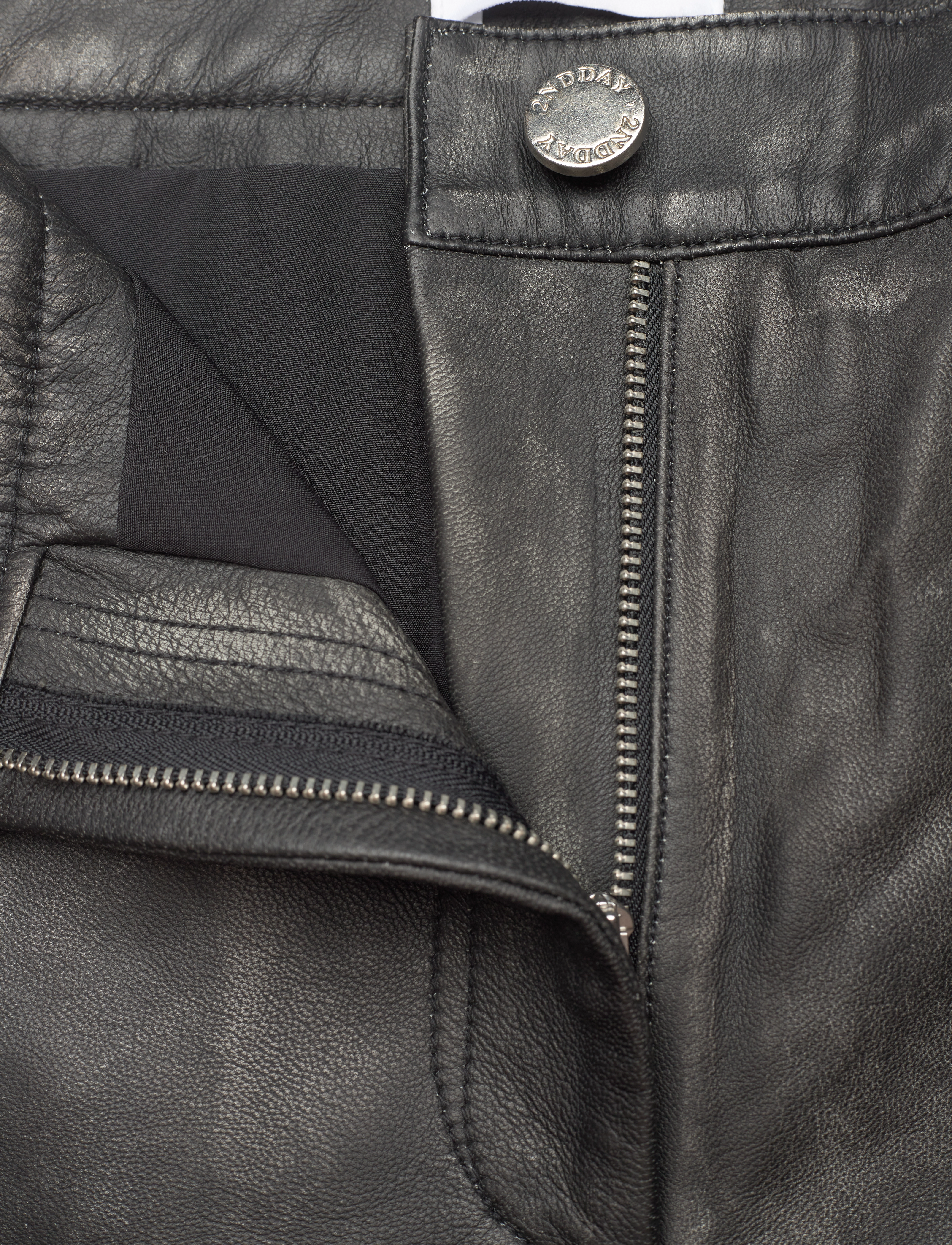 2NDDAY - 2ND Willis - Uneven Leather - unblack - 3