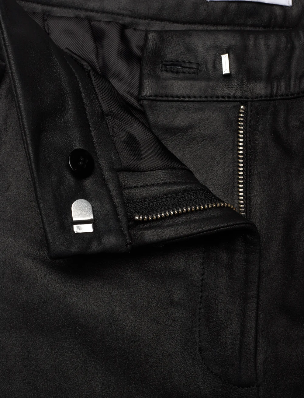 2NDDAY - 2ND Kurt - Dense Leather - skinnbyxor - meteorite (black) - 3