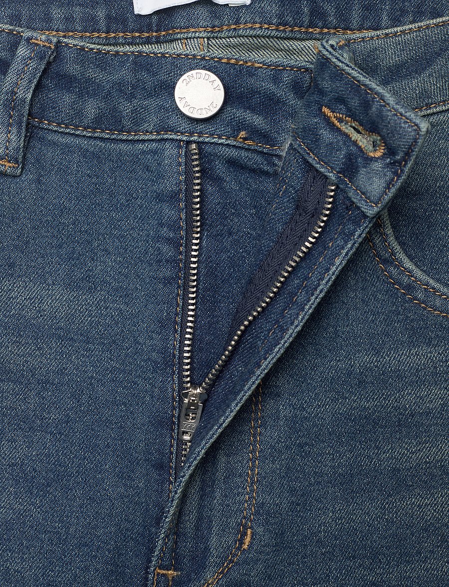 2NDDAY - 2ND Rode - Vintage Denim - hosen mit weitem bein - vintage denim - 3