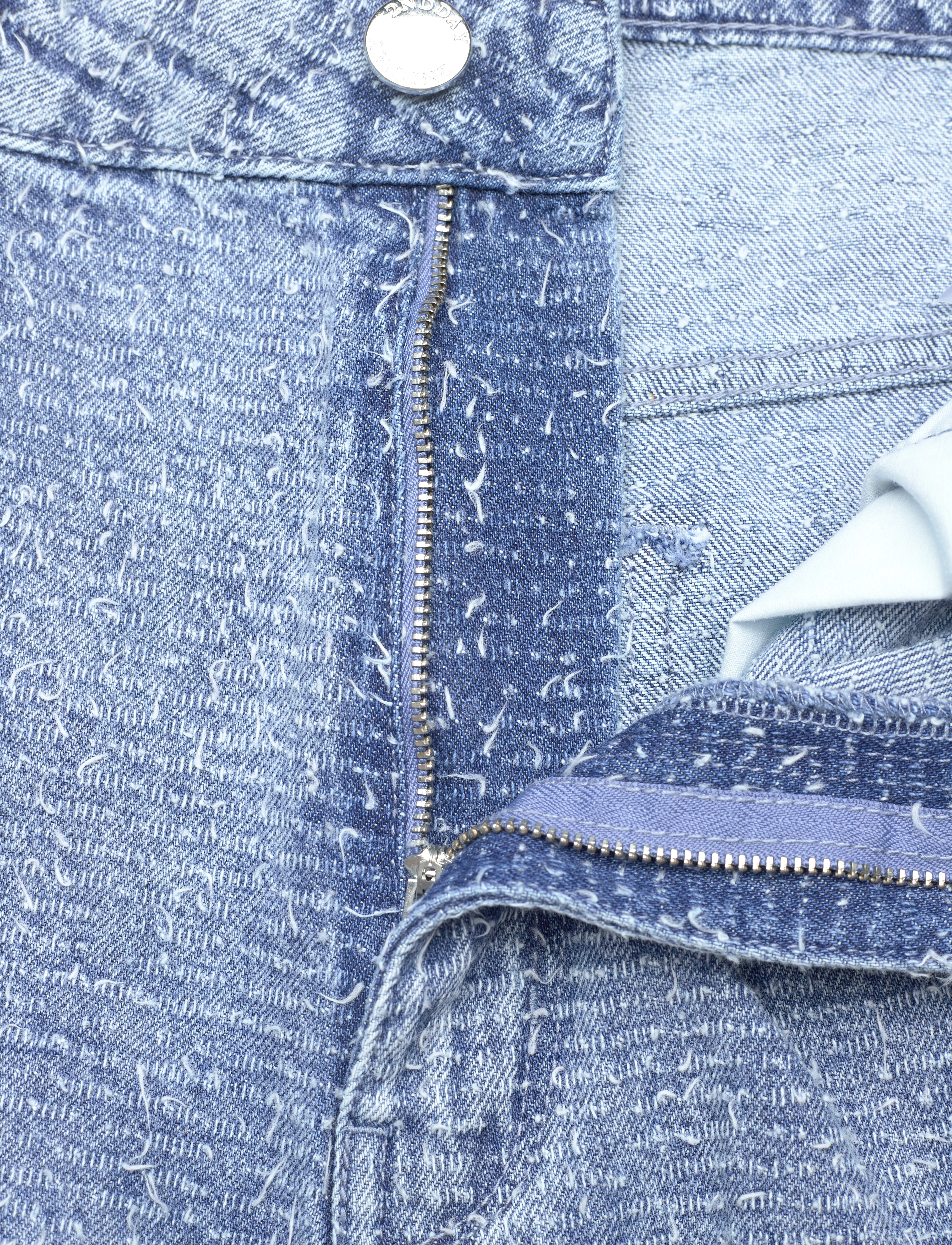 2NDDAY - 2ND Edition Franz TT - Structure De - hosen mit weitem bein - mid blue - 3