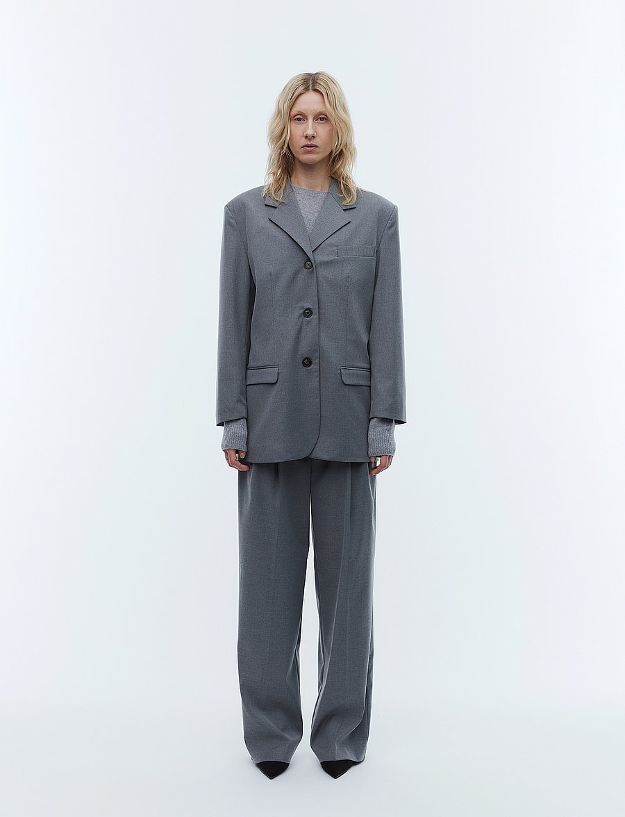 2NDDAY - 2ND Harry - Classic Tailoring - blazers à fermeture droite - dark grey melange - 0