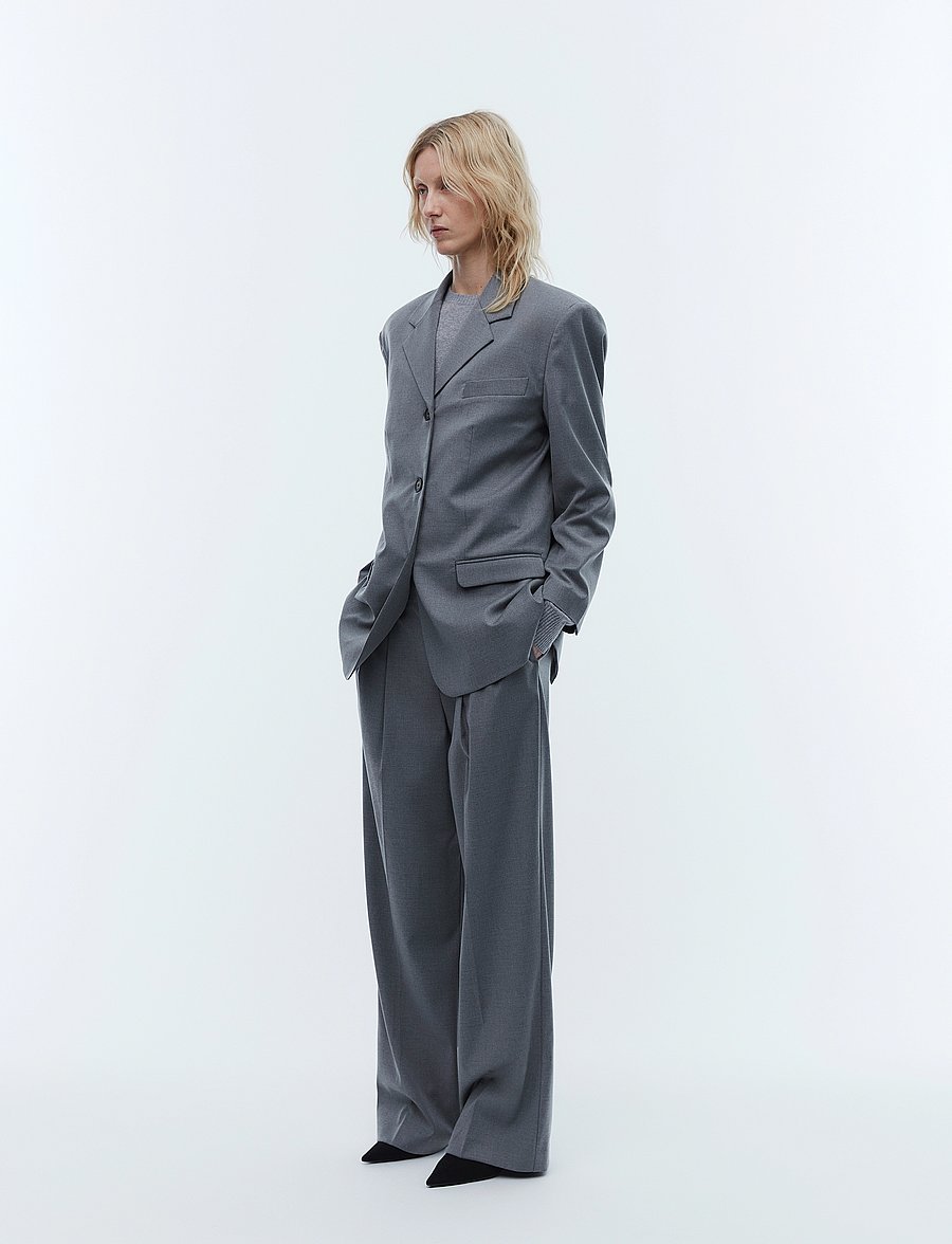 2NDDAY - 2ND Harry - Classic Tailoring - blazers à fermeture droite - dark grey melange - 3