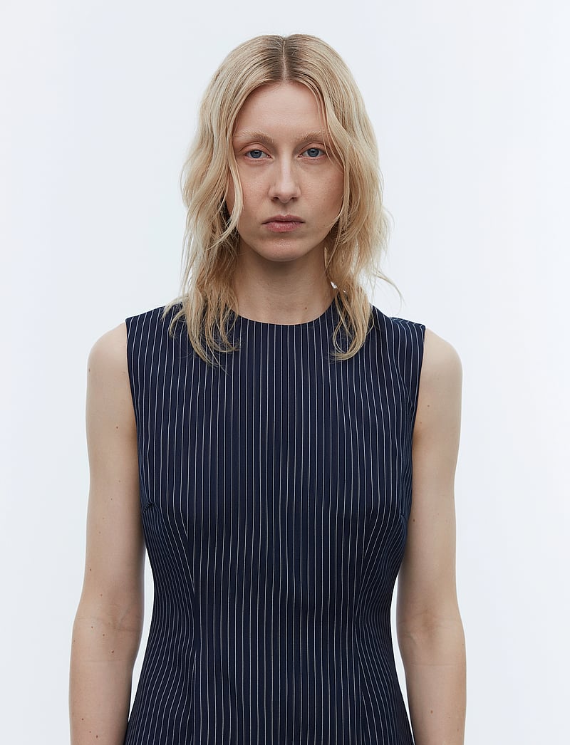 2NDDAY - 2ND Jordy - Pinstripe - kurze kleider - dark blue pinstripe - 5