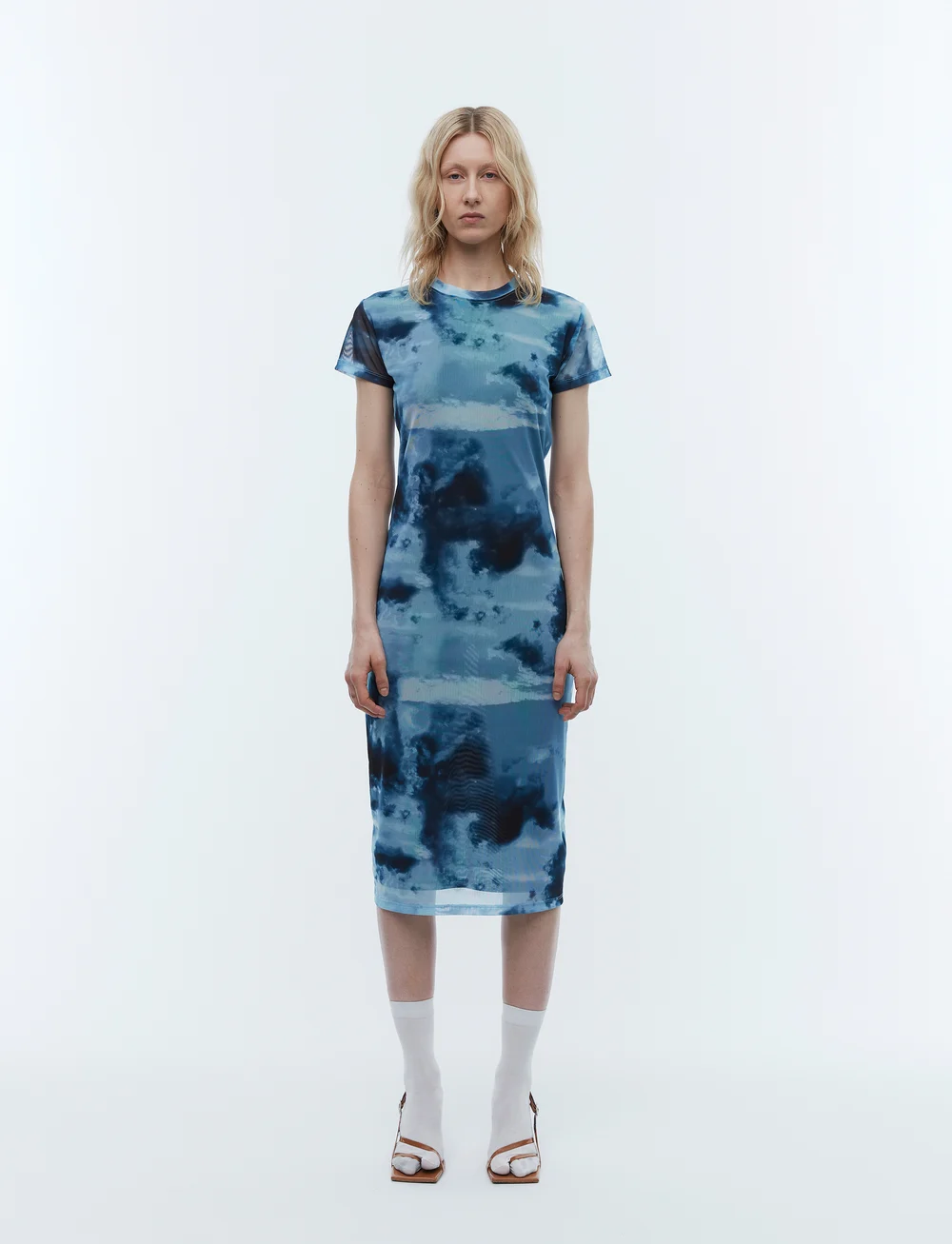 2NDDAY - 2ND Mar TT - Stretch Mesh - t-shirt-kleider - smoky clouds - 0