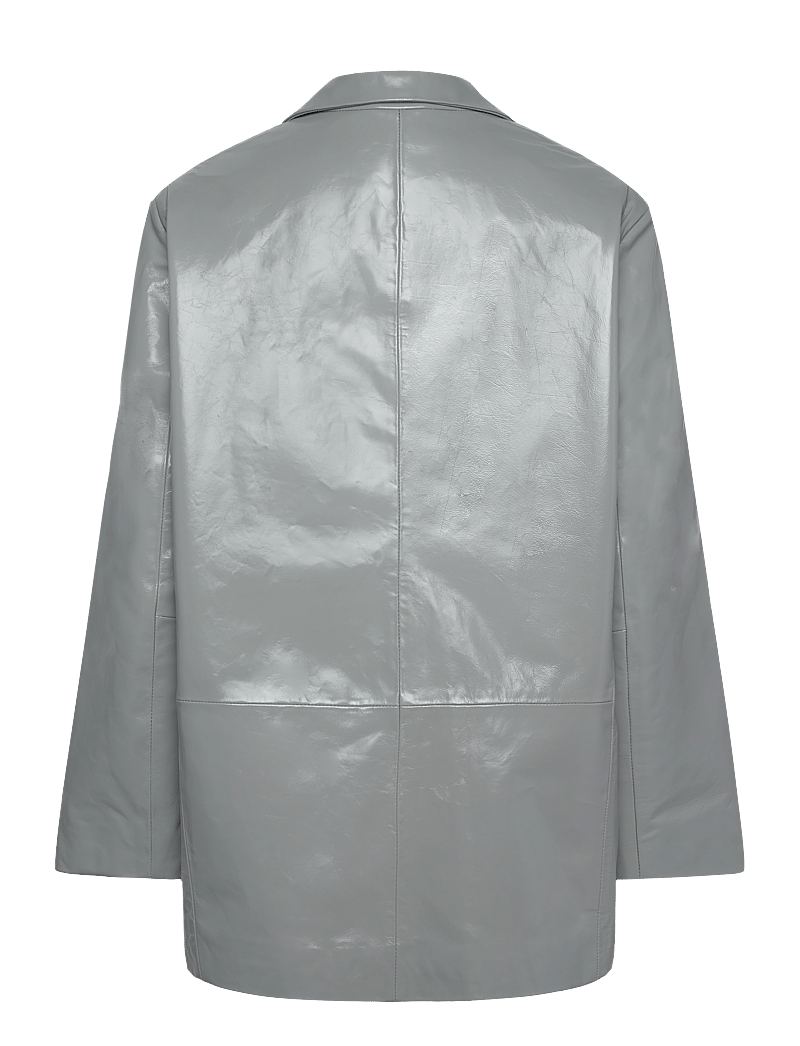 2NDDAY - 2ND Harriet - Leather Shine - enkelknäppta kavajer - drizzle - 2