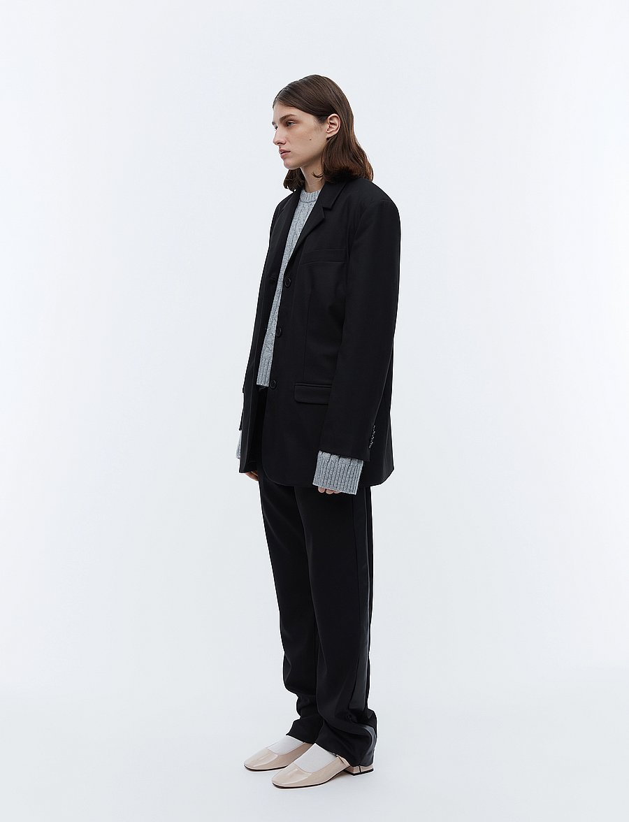 2NDDAY - 2ND Harry - Tailoring - enkeltradede blazere - meteorite (black) - 3