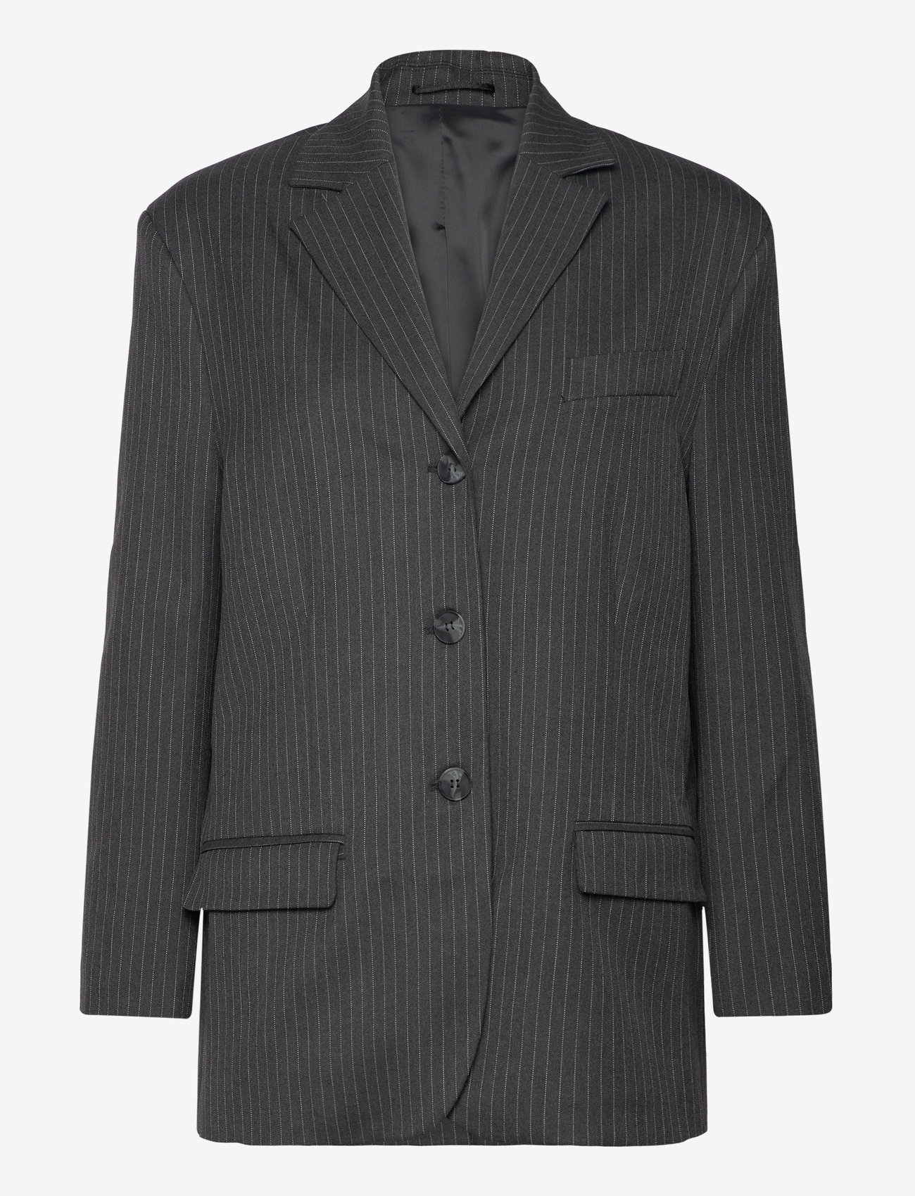 2NDDAY - 2ND Harry - Pinstripes - oversize blazer - dark grey melange - 0