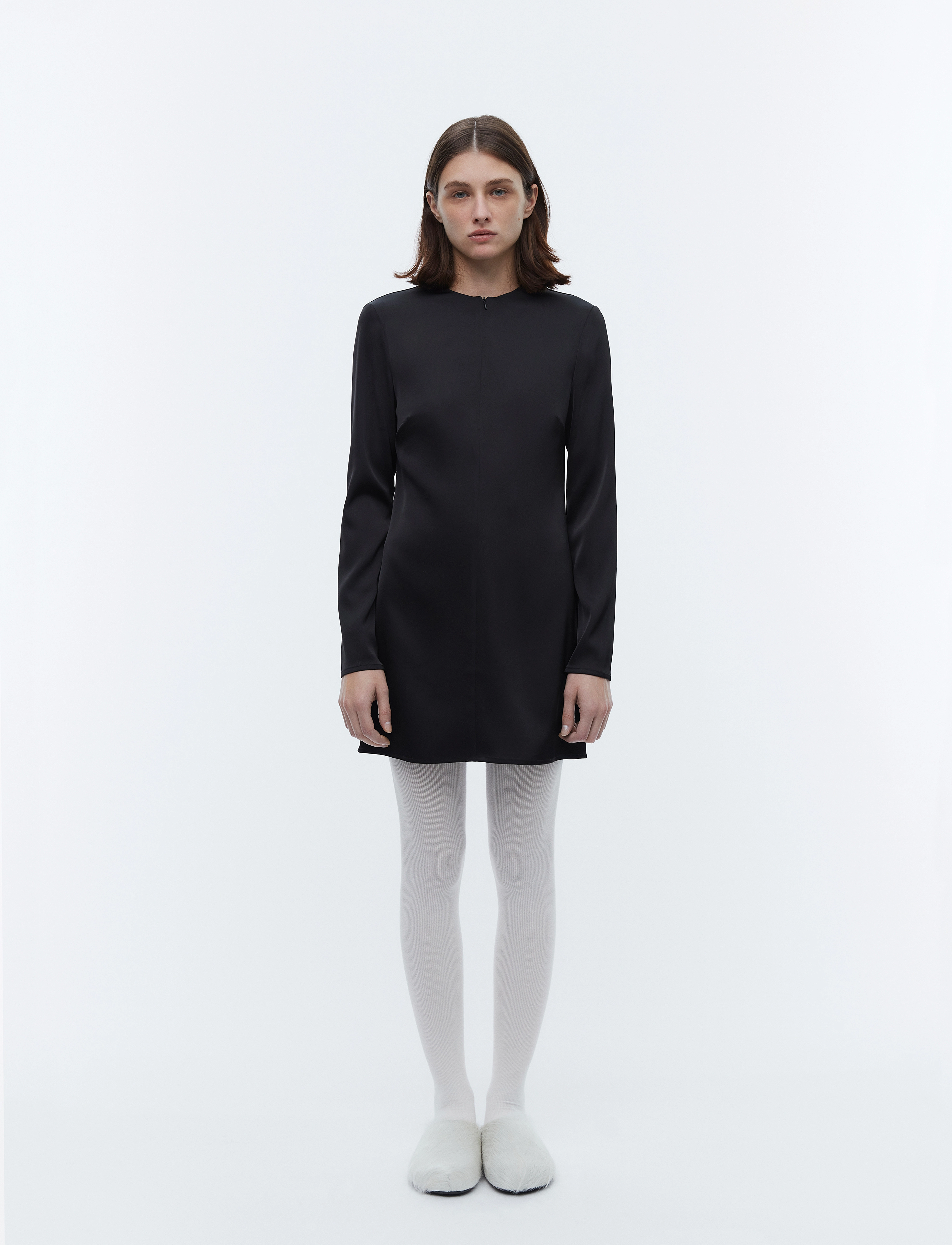 2NDDAY 2ND Sonya - Heavy Satin - Klänningar - METEORITE (BLACK) / black