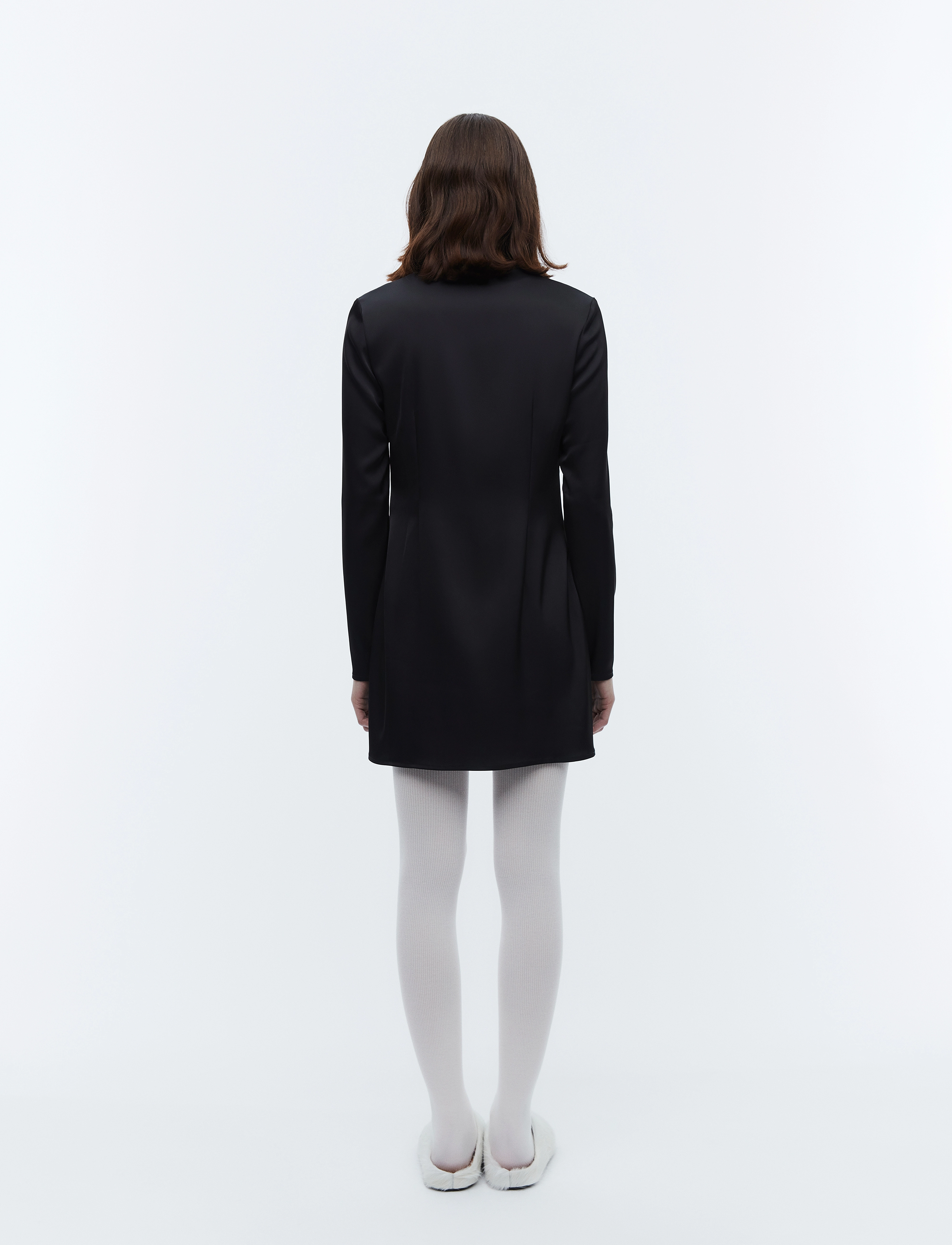 2NDDAY - 2ND Sonya - Heavy Satin - korte kjoler - meteorite (black) - 4