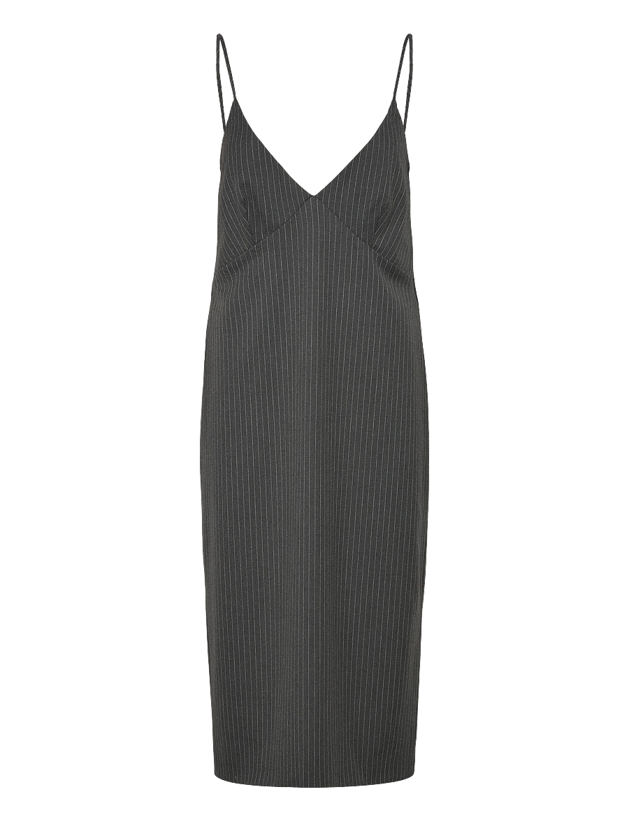 2NDDAY - 2ND Medellin - Pinstripes - slip dresses - 420128 dark grey melange - 0