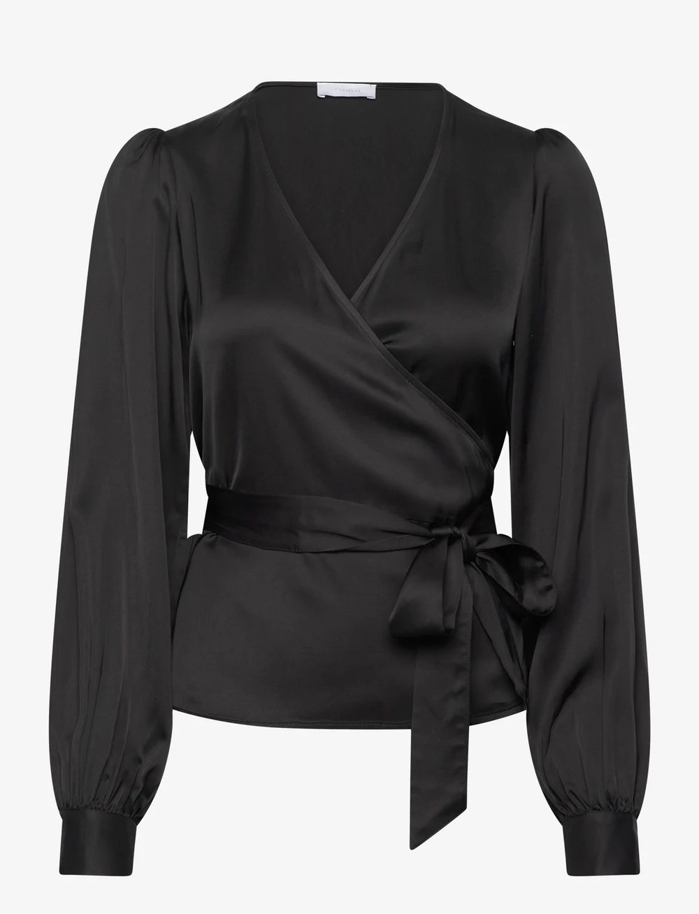 2NDDAY - 2ND Harlow - Fluid Satin - långärmade blusar - meteorite (black) - 0