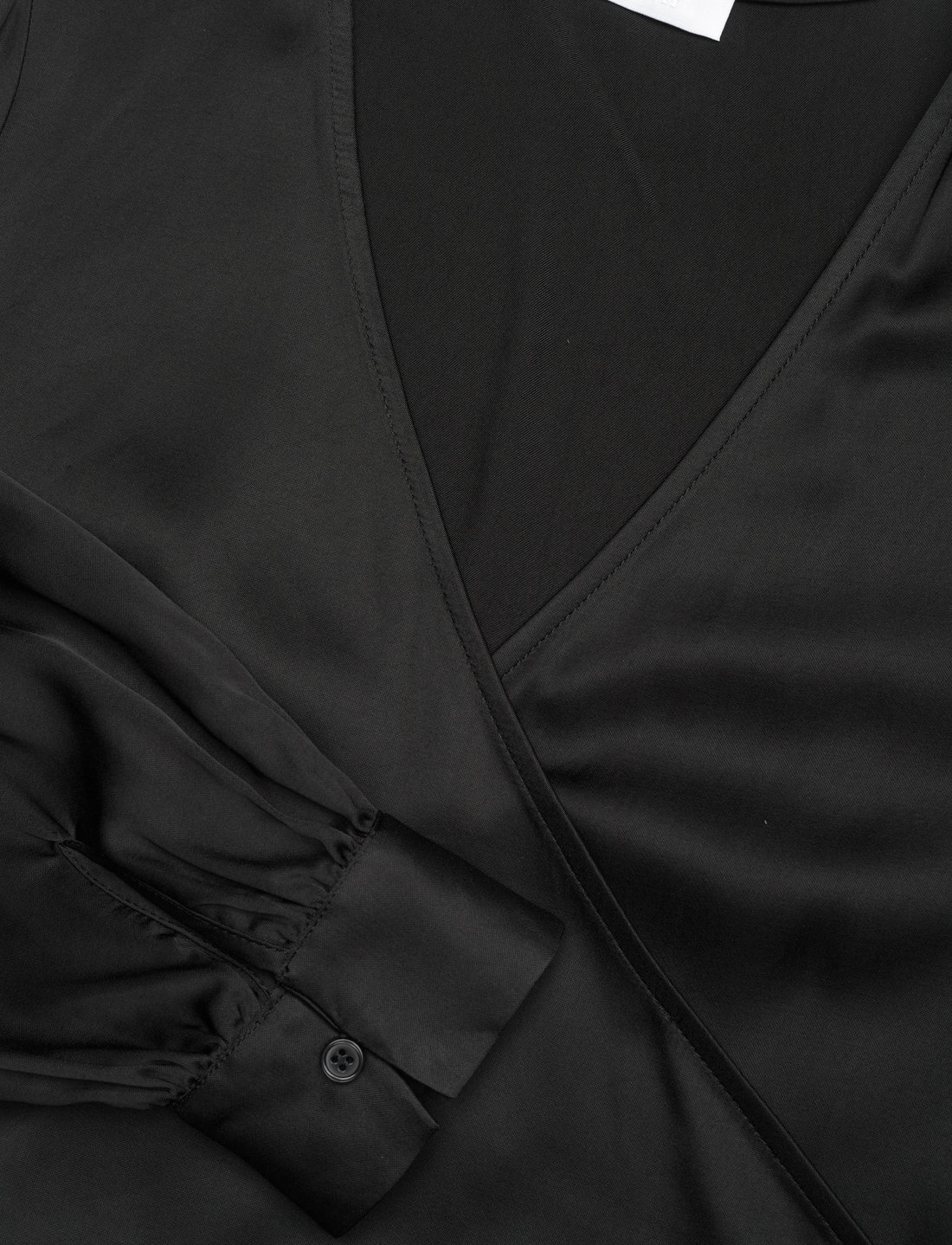 2NDDAY - 2ND Harlow - Fluid Satin - långärmade blusar - meteorite (black) - 2