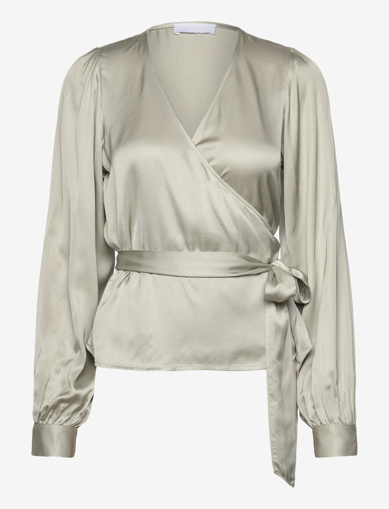 2NDDAY - 2ND Harlow - Fluid Satin - langærmede bluser - mineral gray - 0