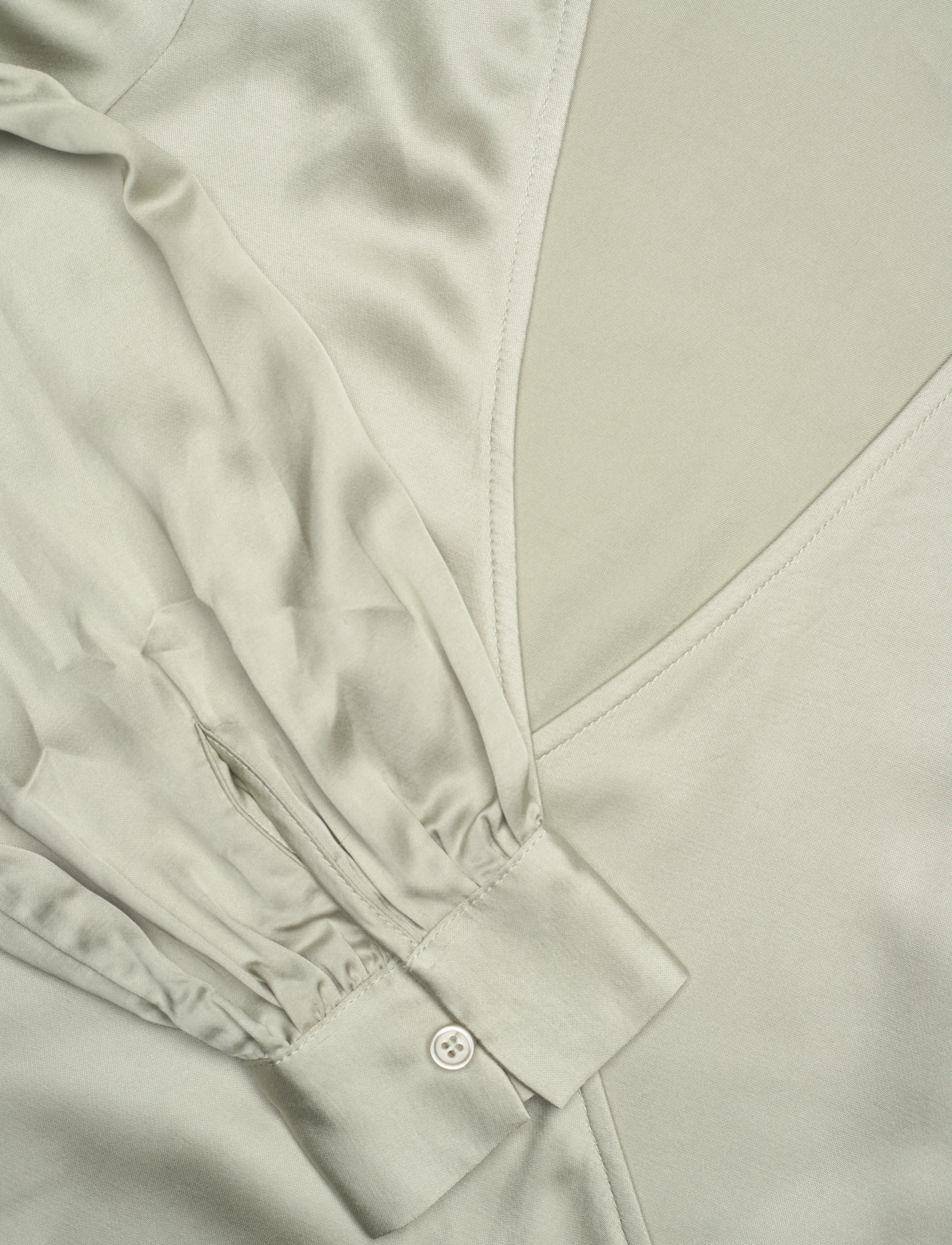 2NDDAY - 2ND Harlow - Fluid Satin - long-sleeved blouses - mineral gray - 2