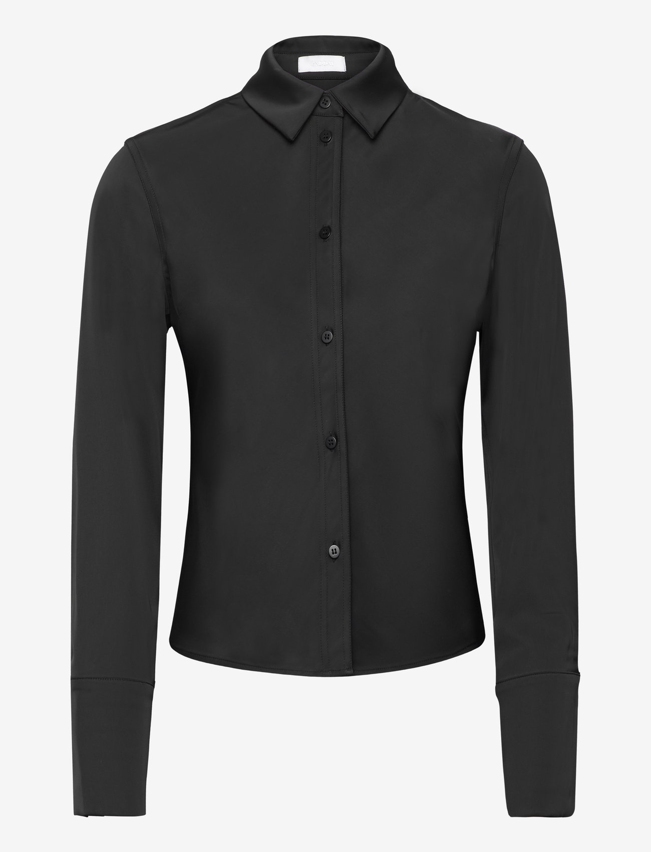 2NDDAY - 2ND Maria - Heavy Satin - langärmlige hemden - meteorite (black) - 0