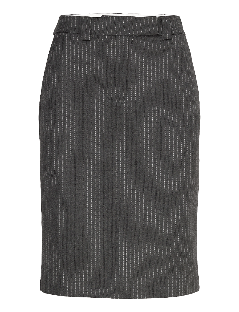 2NDDAY - 2ND Lima - Pinstripes - midi kjolar - dark grey melange - 1