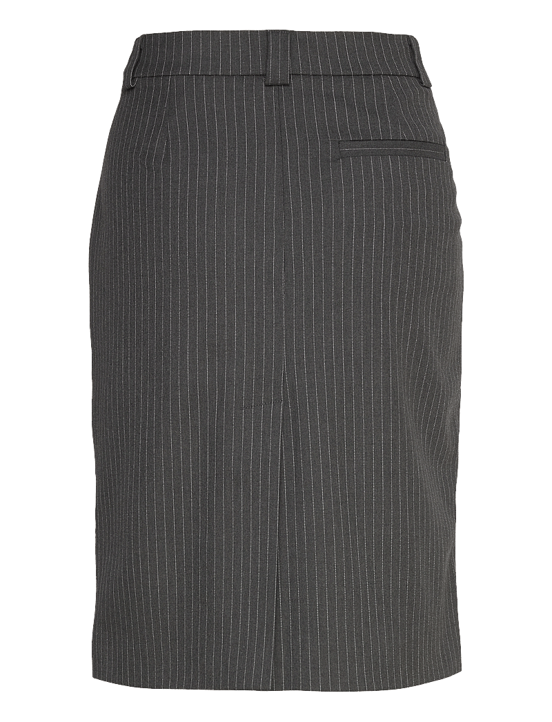 2NDDAY - 2ND Lima - Pinstripes - midi kjolar - dark grey melange - 2