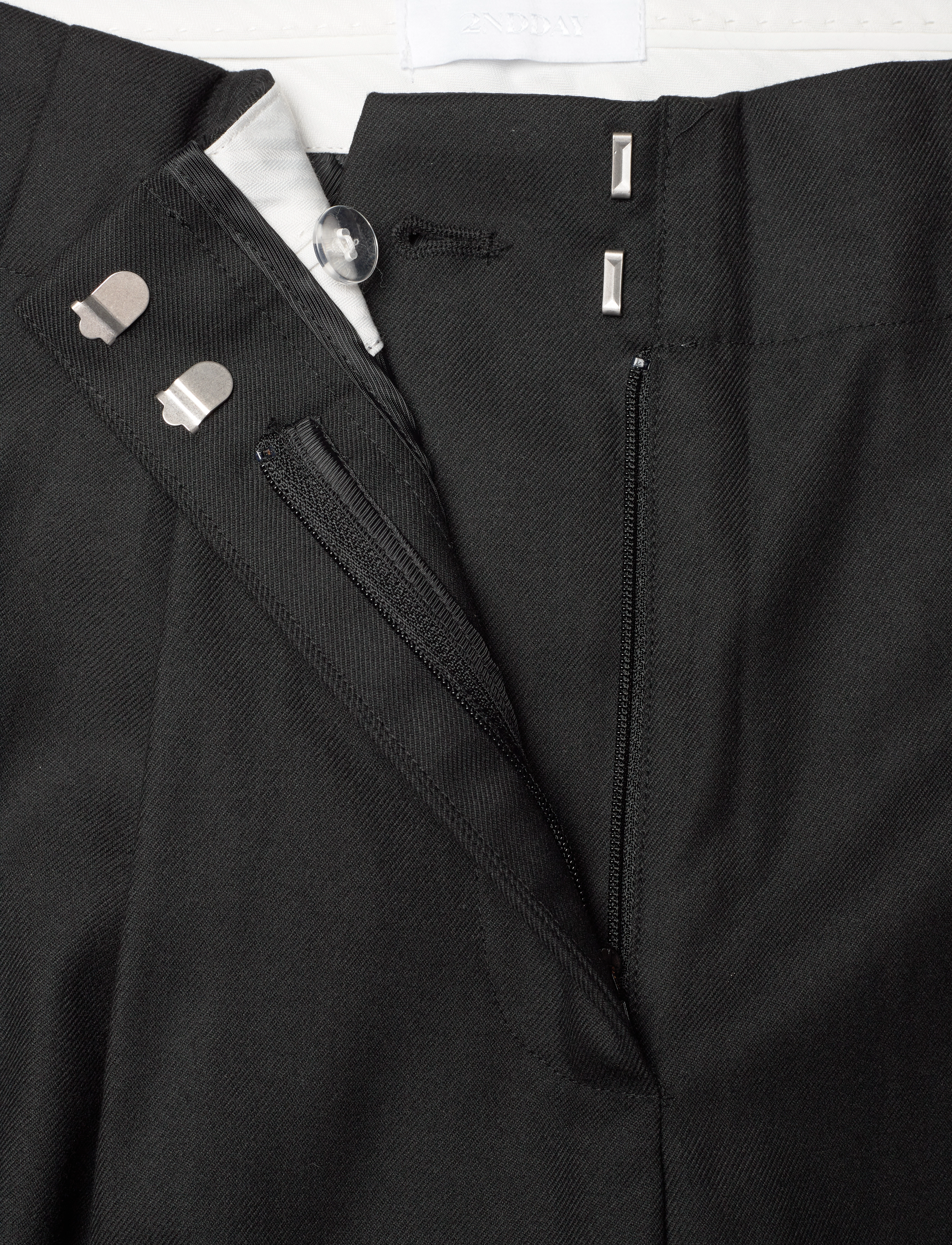 2NDDAY - 2ND Carter - Tailoring - chinos - meteorite (black) - 3