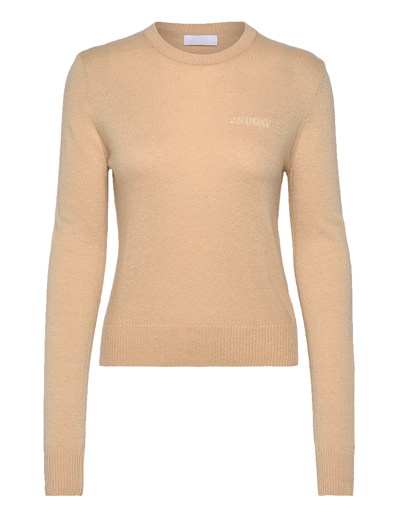 2NDDAY - 2ND Lance TT - Soft Wool Blend - striktrøjer - crÉme brulÈe - 0