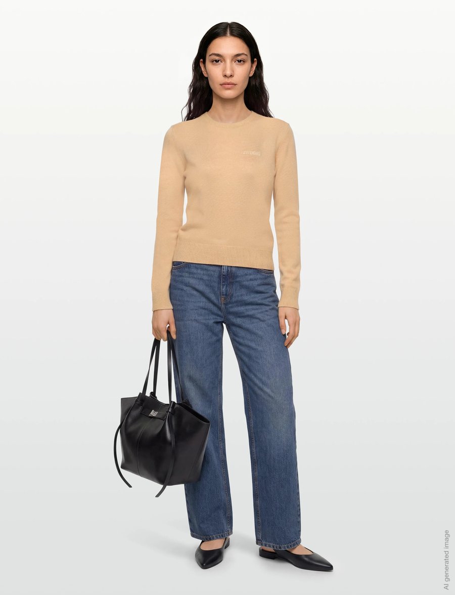 2NDDAY - 2ND Lance TT - Soft Wool Blend - pullover - crÉme brulÈe - 0