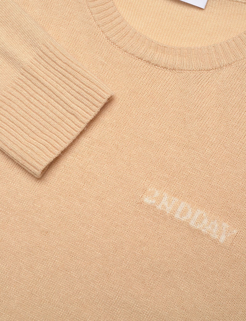 2NDDAY - 2ND Lance TT - Soft Wool Blend - striktrøjer - crÉme brulÈe - 2