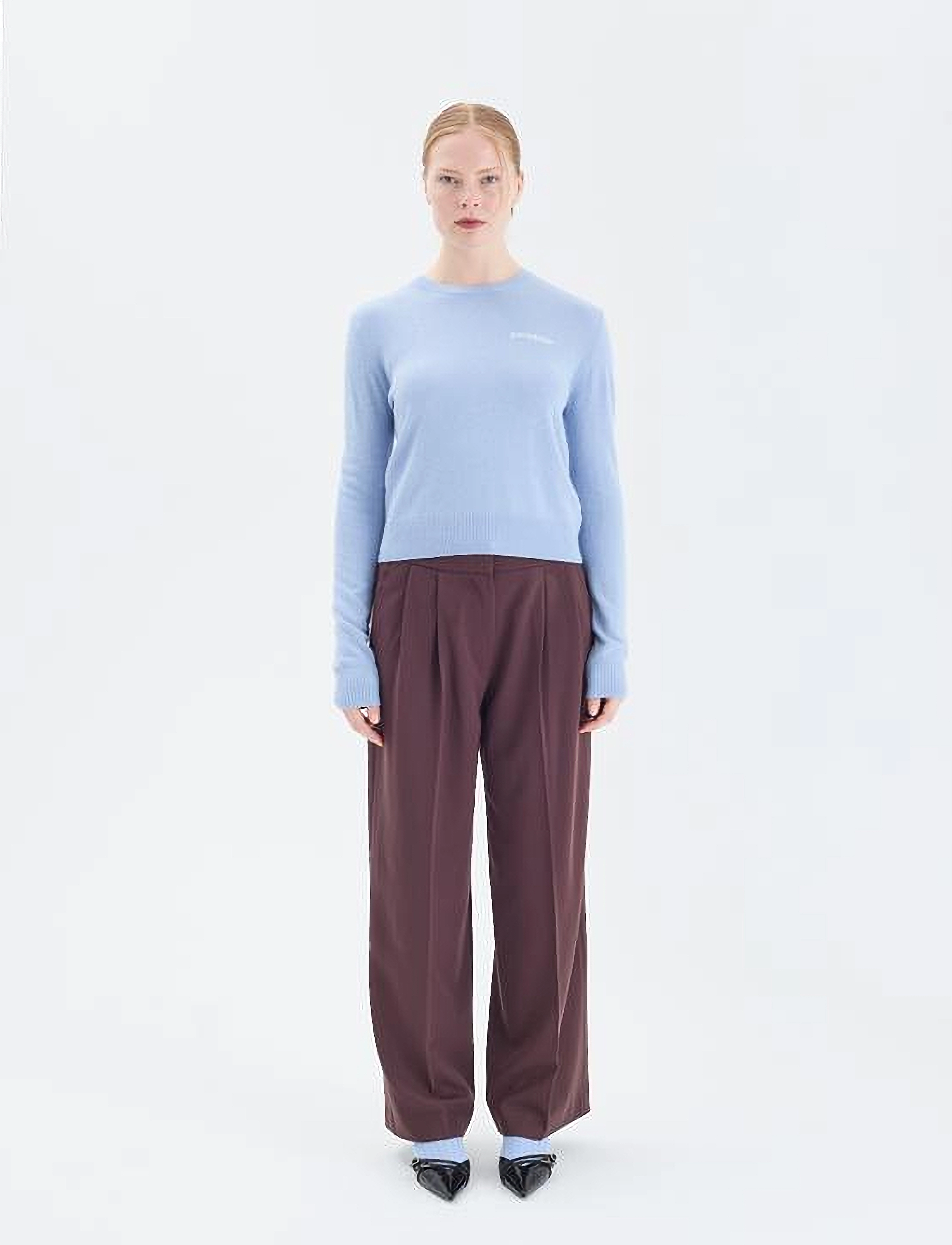 2NDDAY 2Nd Lance Tt - Soft Wool Blend, S, Blue, Strik > Trøjer, Dame