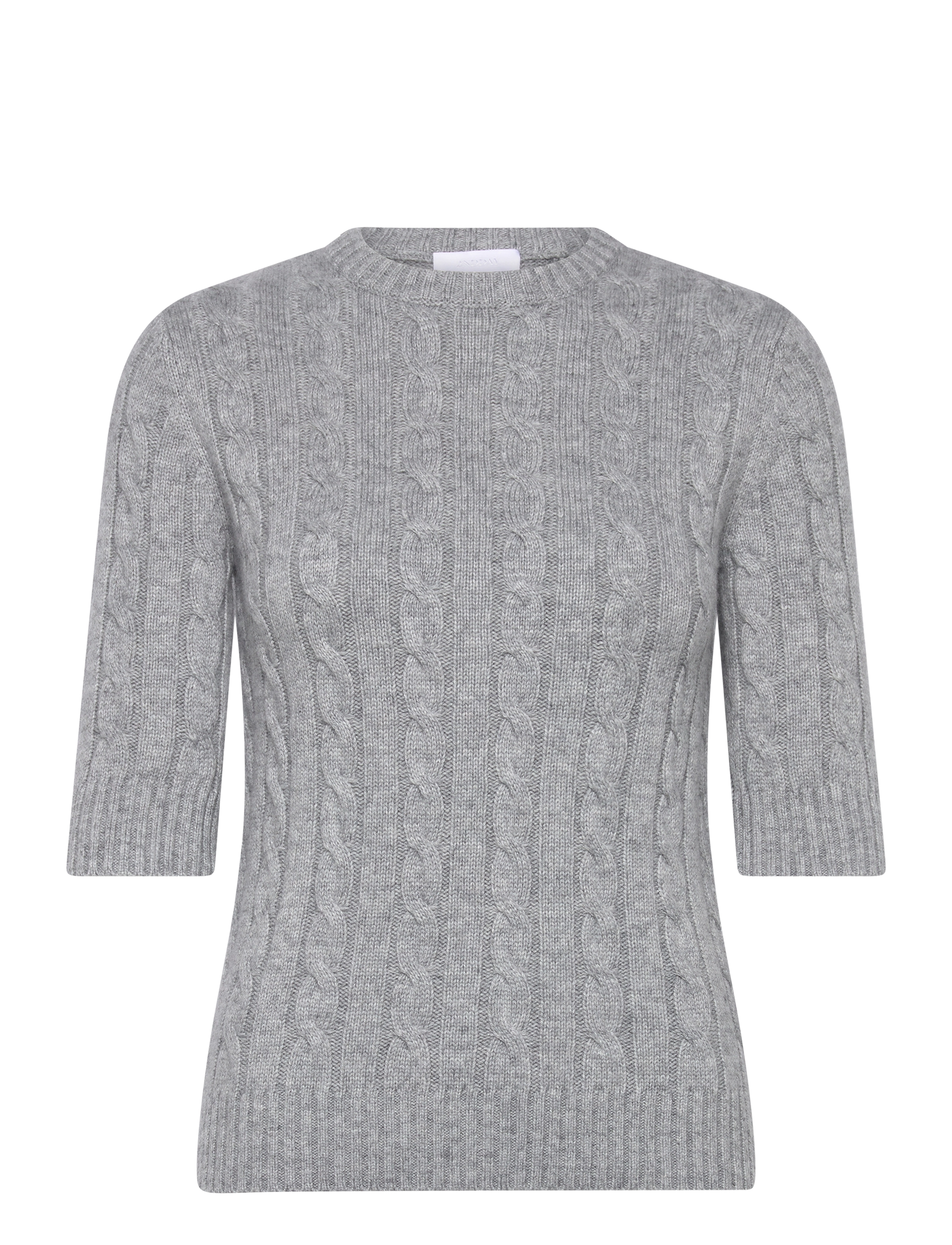 2NDDAY 2Nd Natal - Cable Knit Grau - XXS - Damen