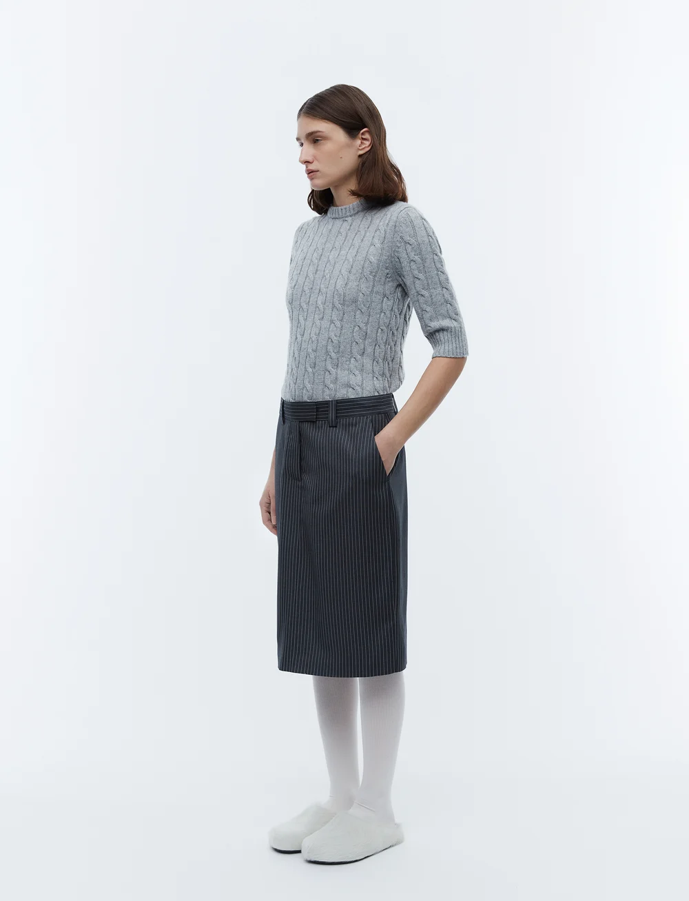 2NDDAY - 2ND Natal - Cable Knit - striktrøjer - drizzle - 3