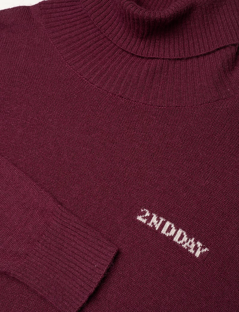2NDDAY - 2ND Porto TT - Soft Wool Blend - rollkragenpullover - burgundy - 2
