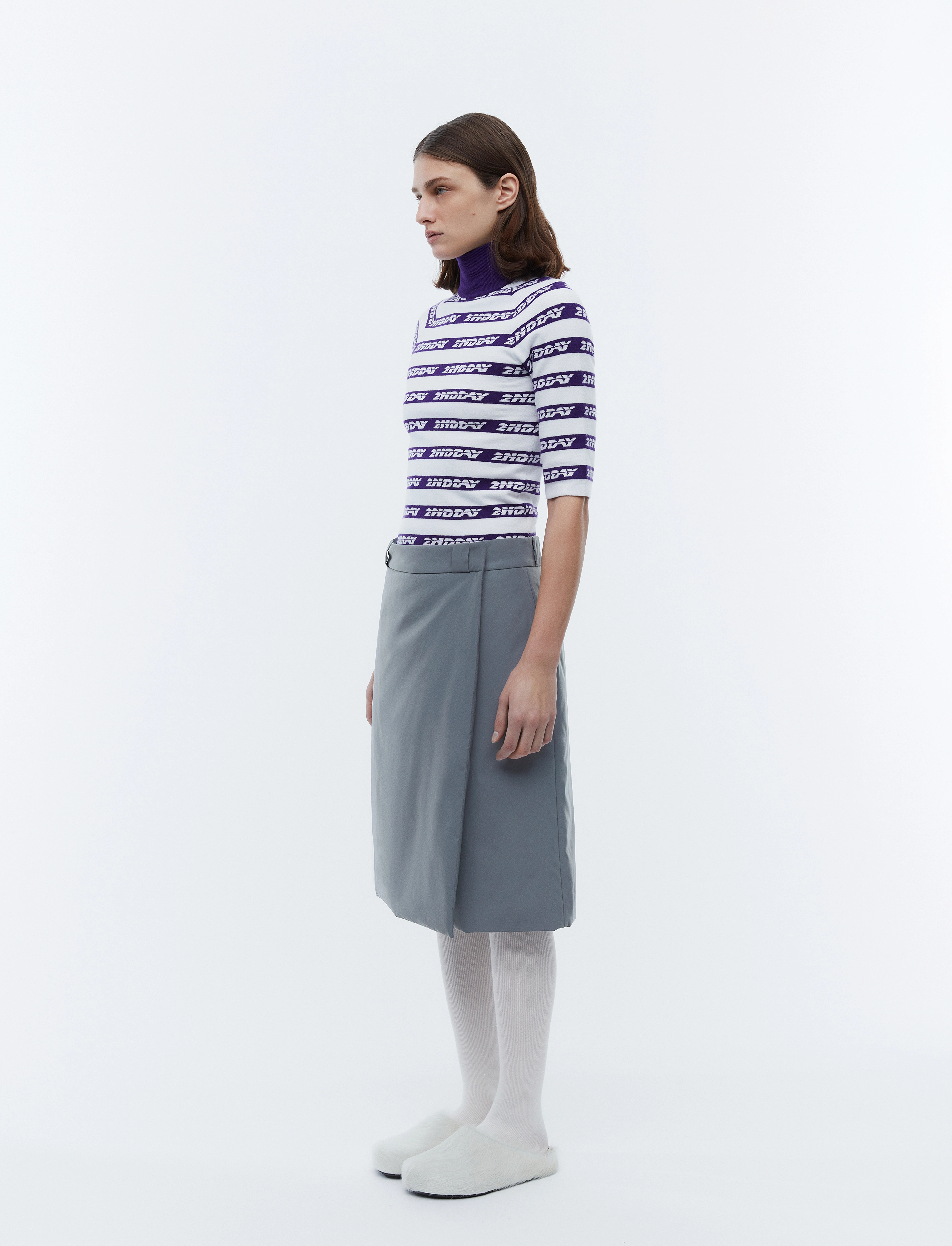2NDDAY - 2ND Matt - Jacquard Knit - trøjer - bright white - 3