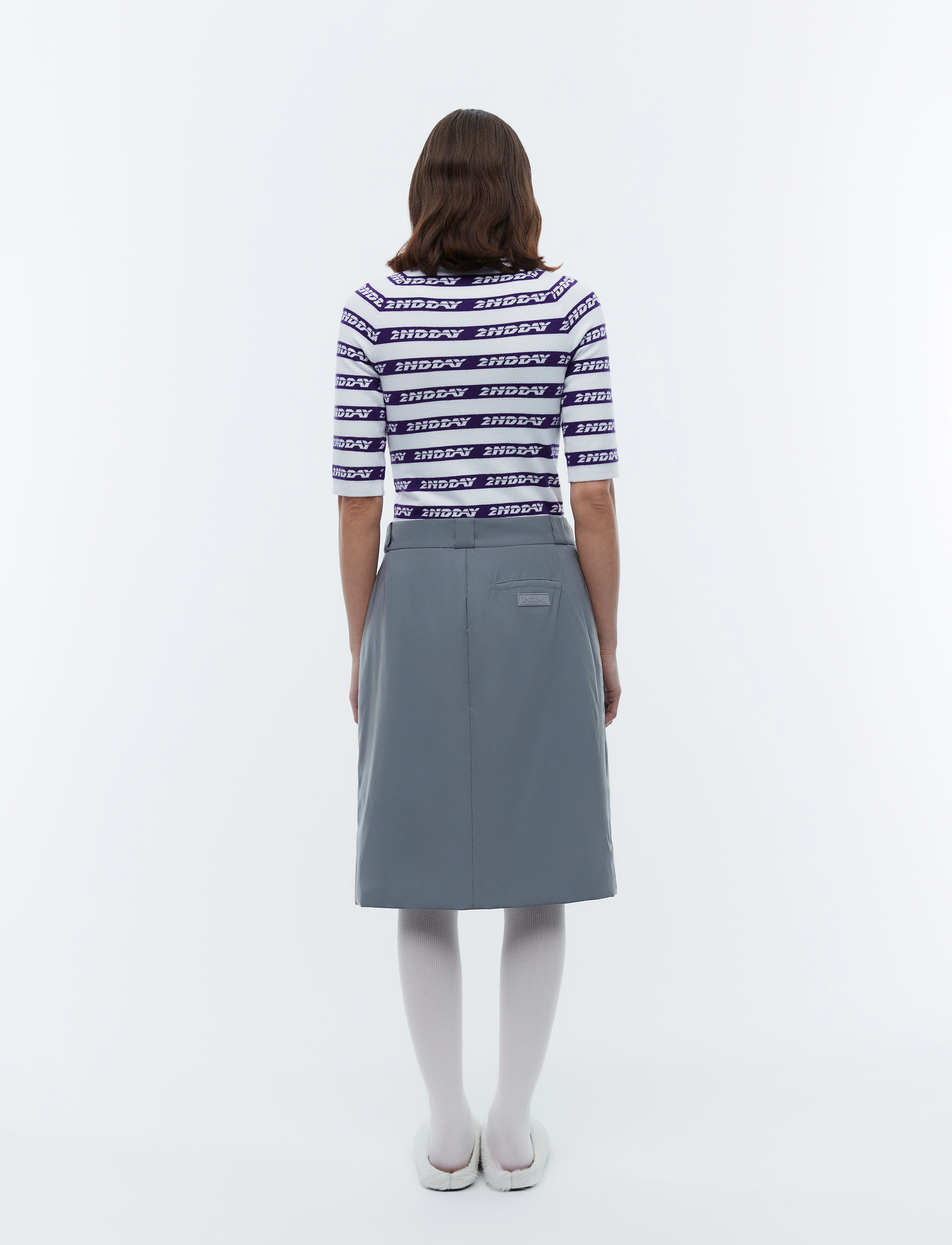2NDDAY - 2ND Matt - Jacquard Knit - trøjer - bright white - 4
