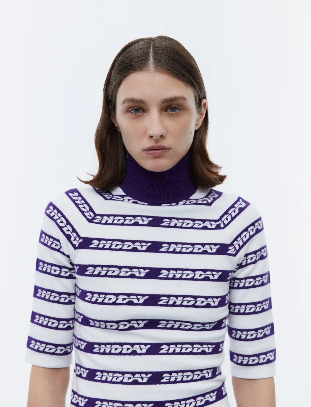 2NDDAY - 2ND Matt - Jacquard Knit - stickade tröjor - bright white - 5