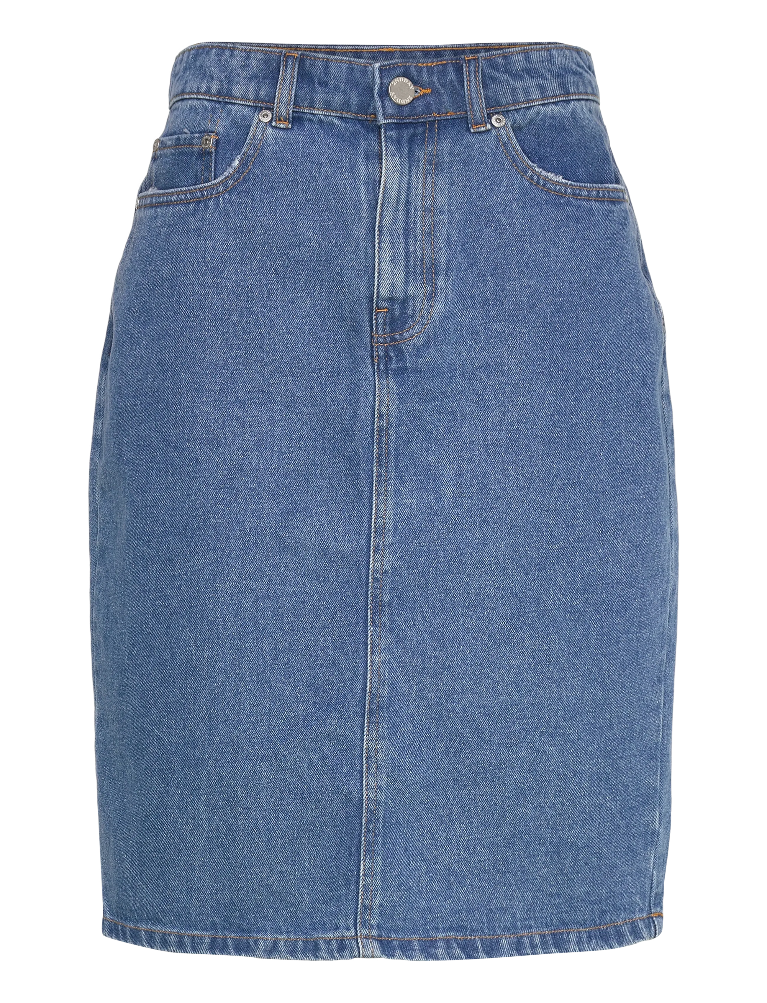 2NDDAY 2ND Davinas - Firm Denim - Pencil skirts - D019 MID BLUE / blue