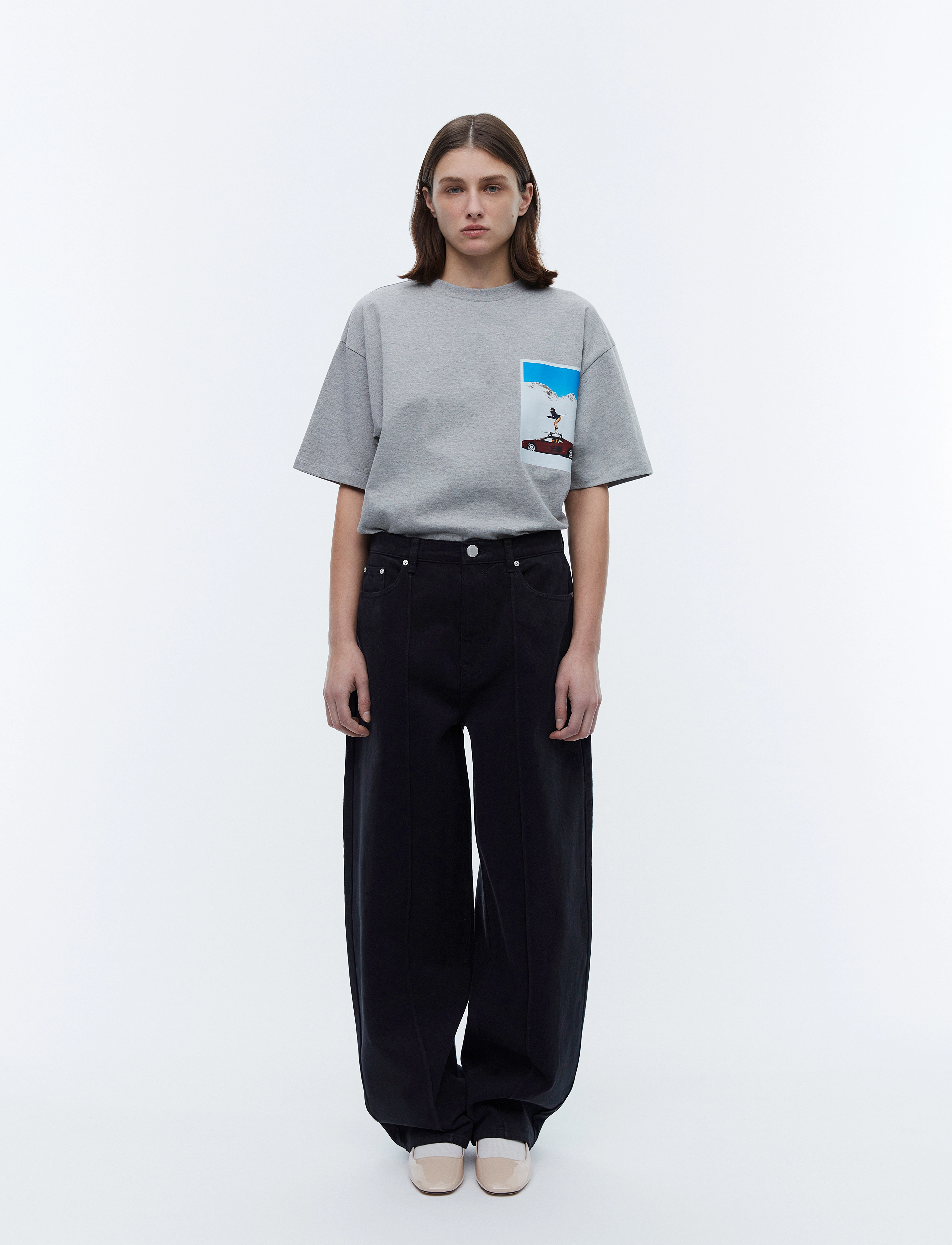 2NDDAY 2ND Flossy - Heavy Twill - Tøj - METEORITE (BLACK) / black