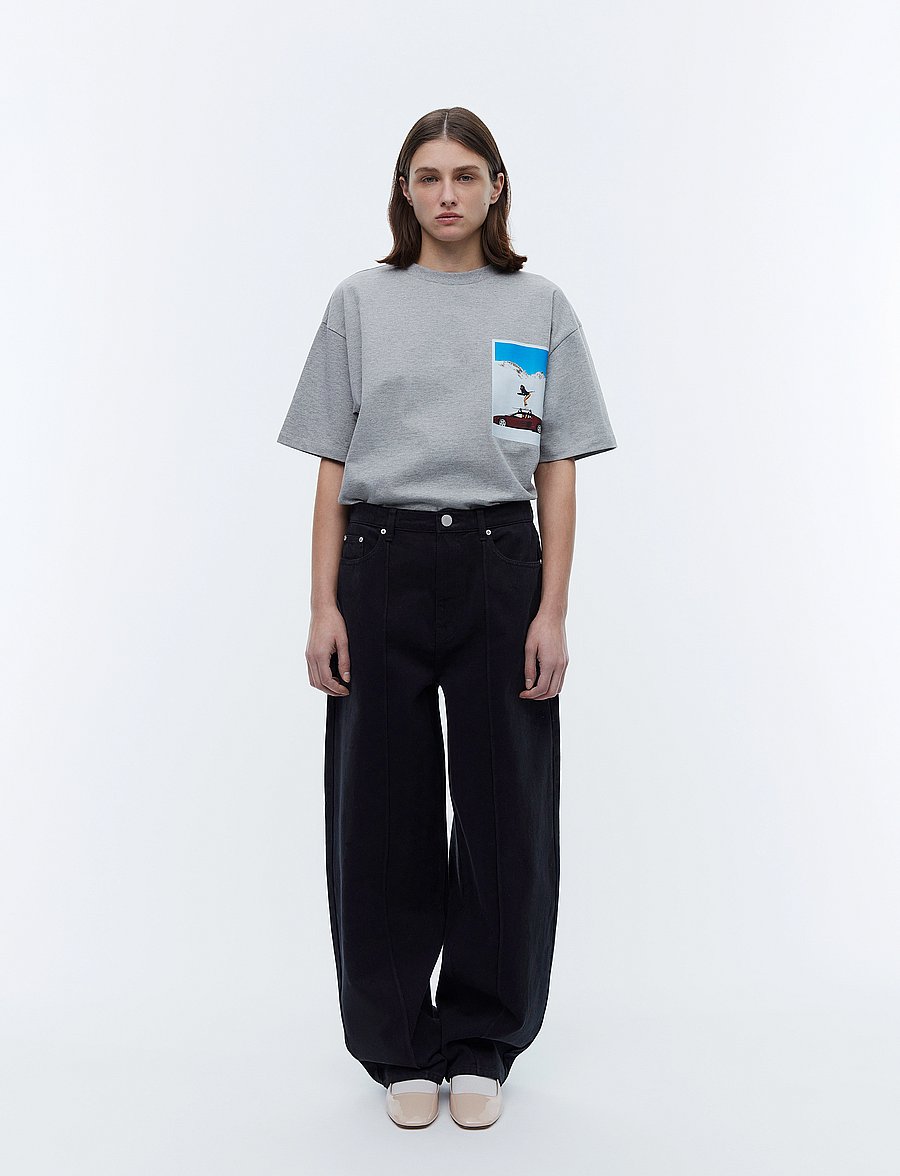 2NDDAY - 2ND Flossy - Heavy Twill - tapered jeans - meteorite (black) - 0