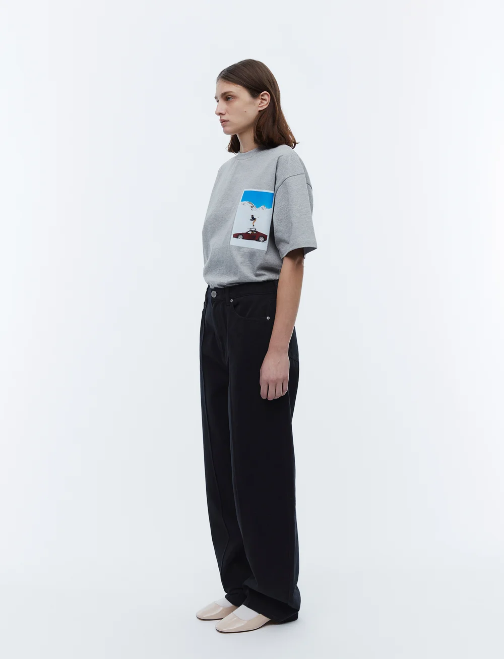 2NDDAY - 2ND Flossy - Heavy Twill - tapered jeans - meteorite (black) - 3