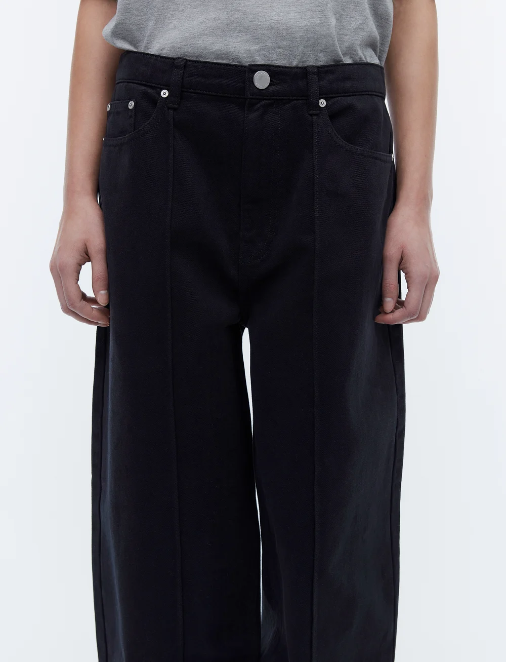 2NDDAY - 2ND Flossy - Heavy Twill - tapered jeans - meteorite (black) - 5