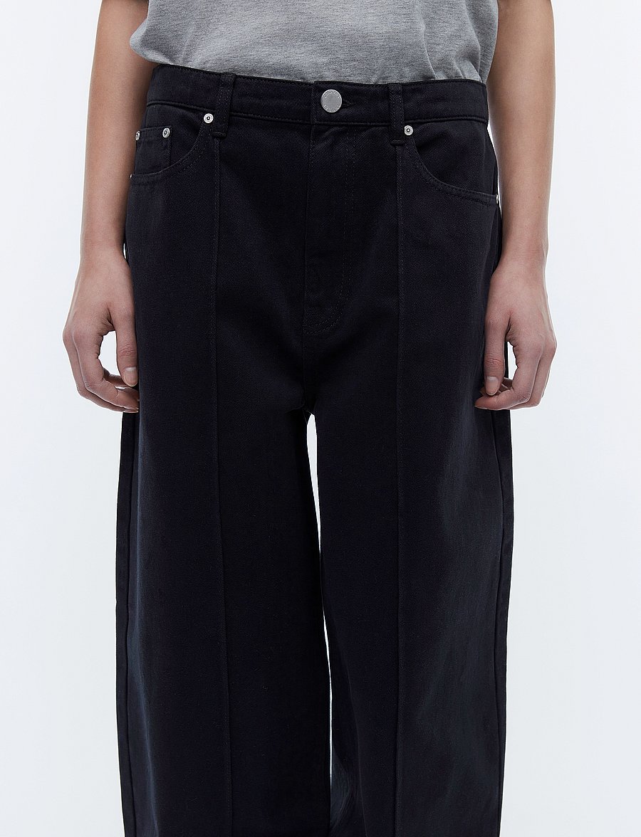 2NDDAY - 2ND Flossy - Heavy Twill - tapered jeans - meteorite (black) - 5
