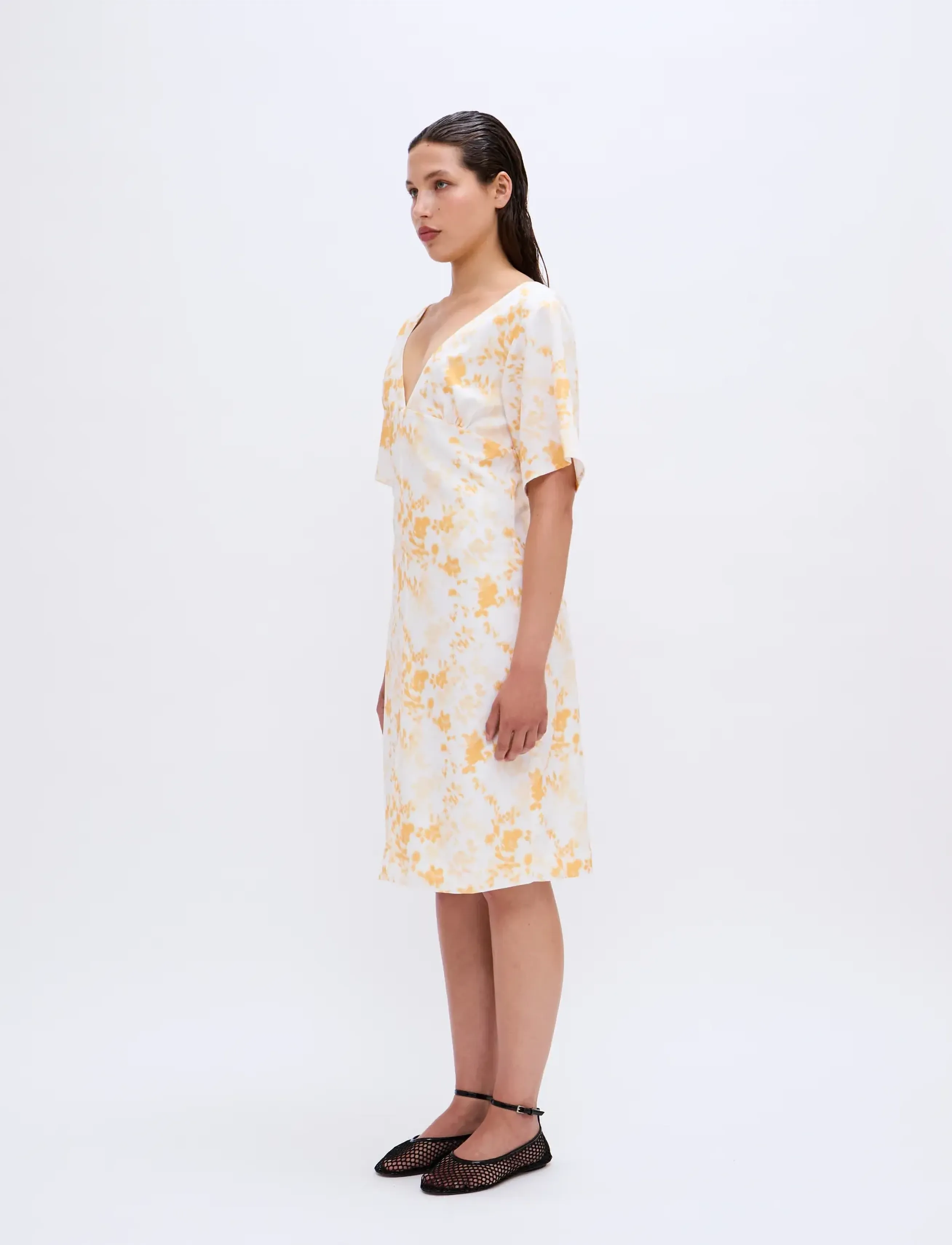 2NDDAY 2ND Audette - Fine Texture - Tøj - 420141 SAFFRON FLOWER / cream