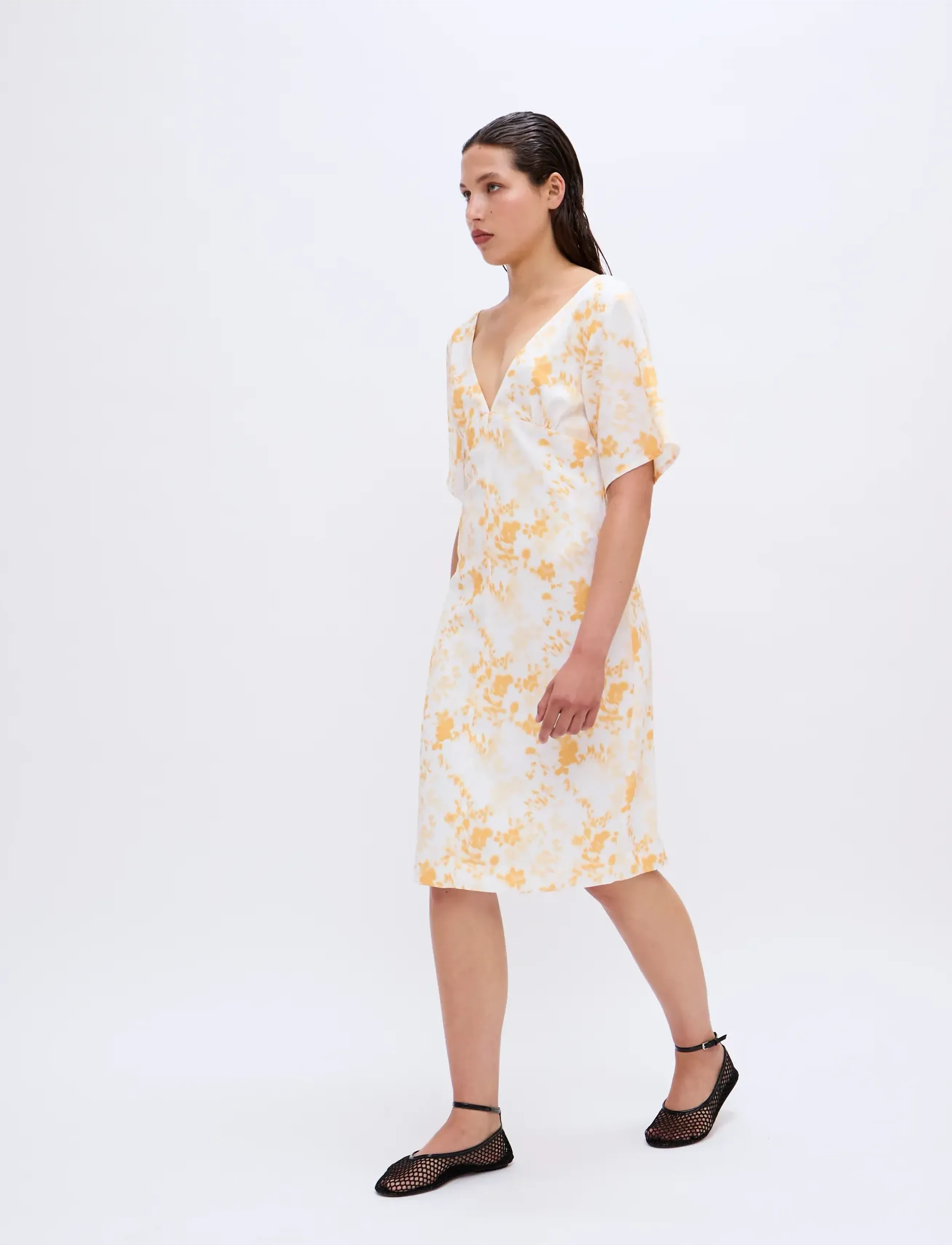 2NDDAY - 2ND Audette - Fine Texture - sommerkjoler - 420141 saffron flower - 5