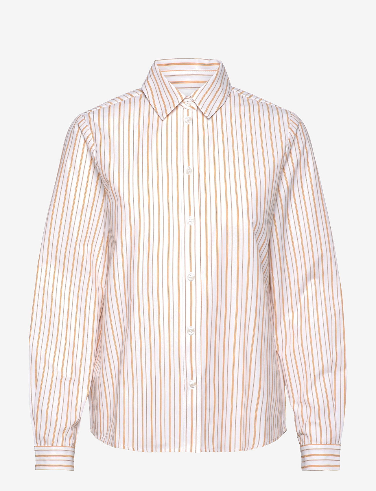 2NDDAY - 2ND Mariam - Cotton Stripes - long-sleeved shirts - saffron stripe - 1