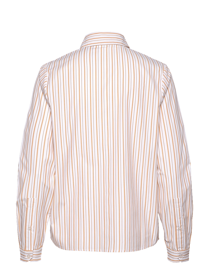2NDDAY - 2ND Mariam - Cotton Stripes - langærmede skjorter - saffron stripe - 2