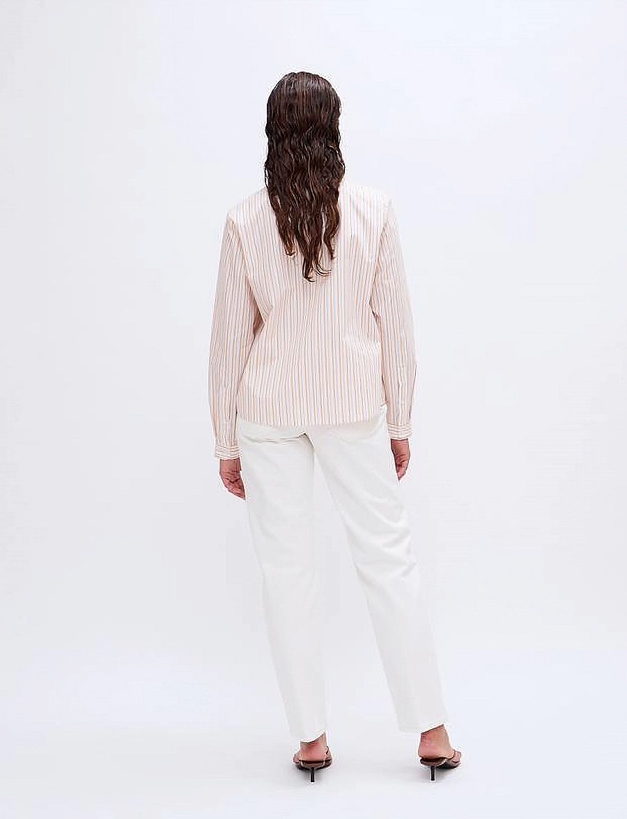 2NDDAY - 2ND Mariam - Cotton Stripes - långärmade skjortor - saffron stripe - 4