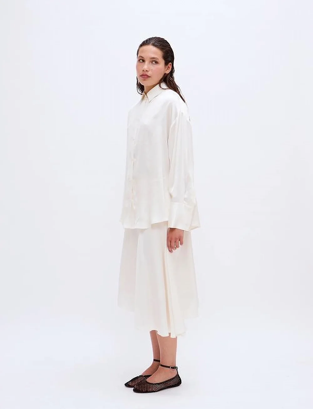 2NDDAY - 2ND Clarose - Silky Viscose - koszule z długimi rękawami - tofu - 3