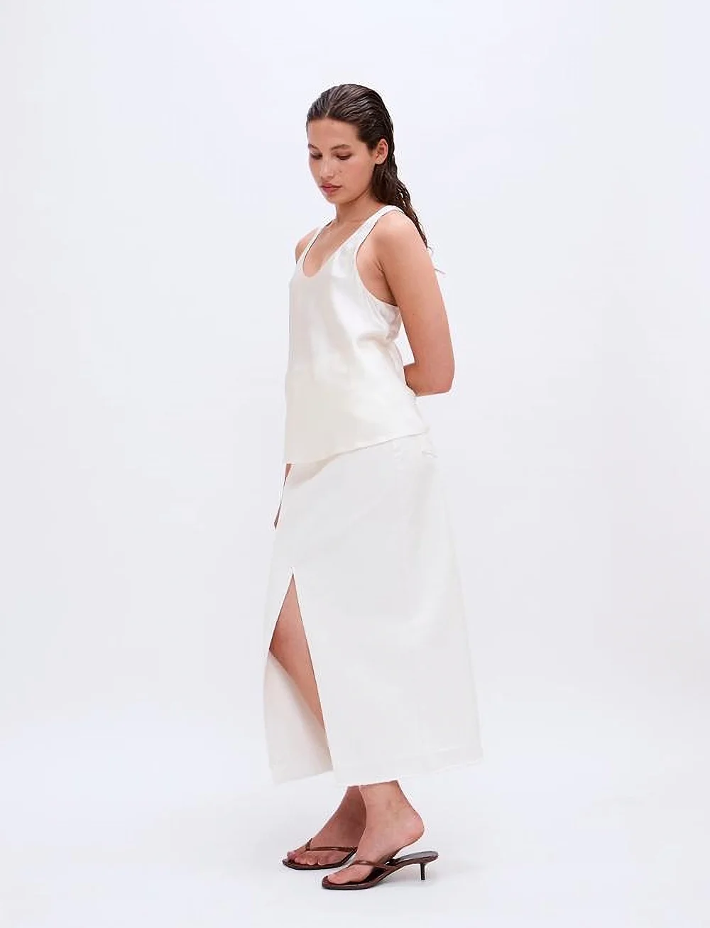 2NDDAY - 2ND Amalia - Silky Viscose - palaidinės be rankovių - tofu - 3