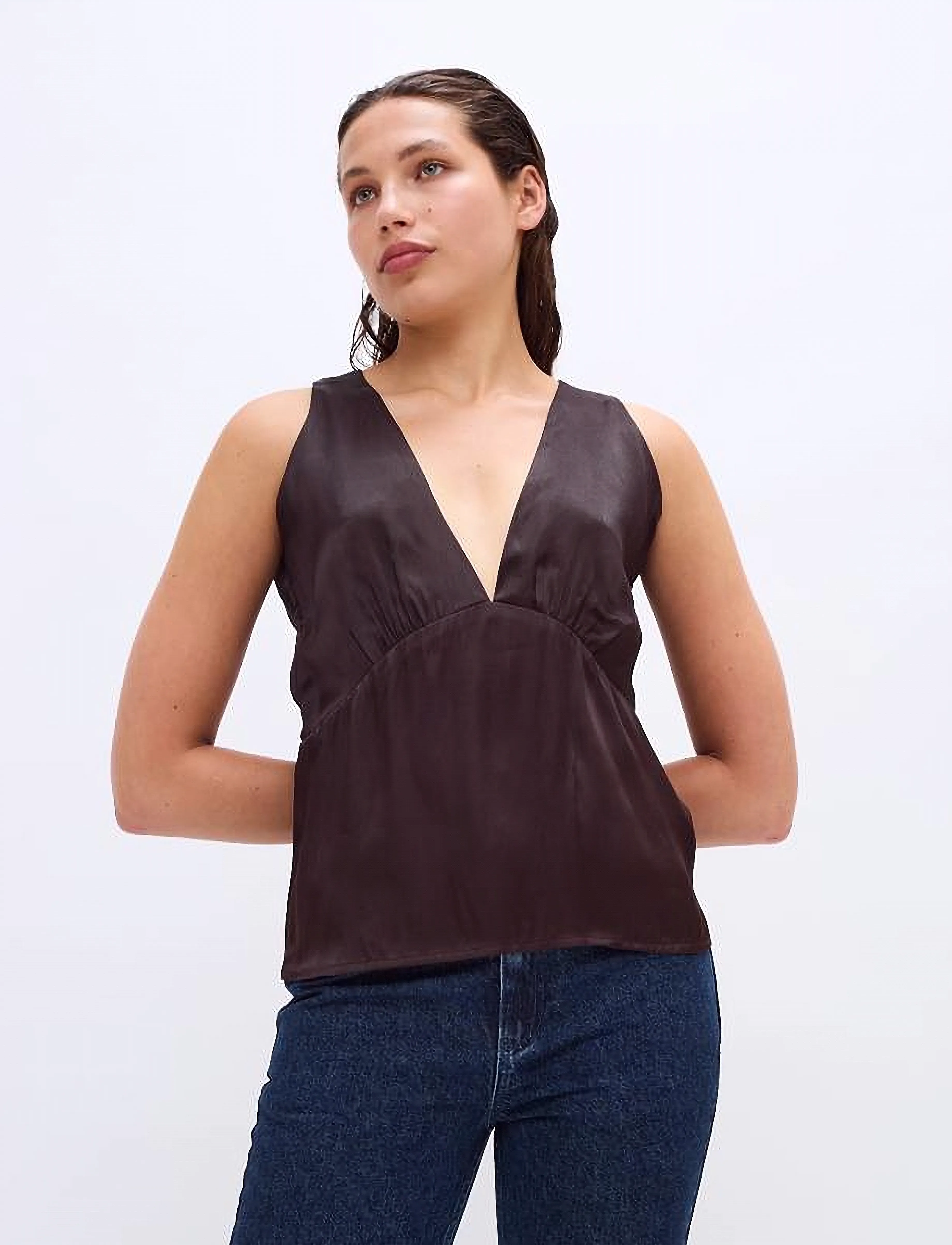 2NDDAY - 2ND Valenci - Viscose Blend - sleeveless blouses - java - 5