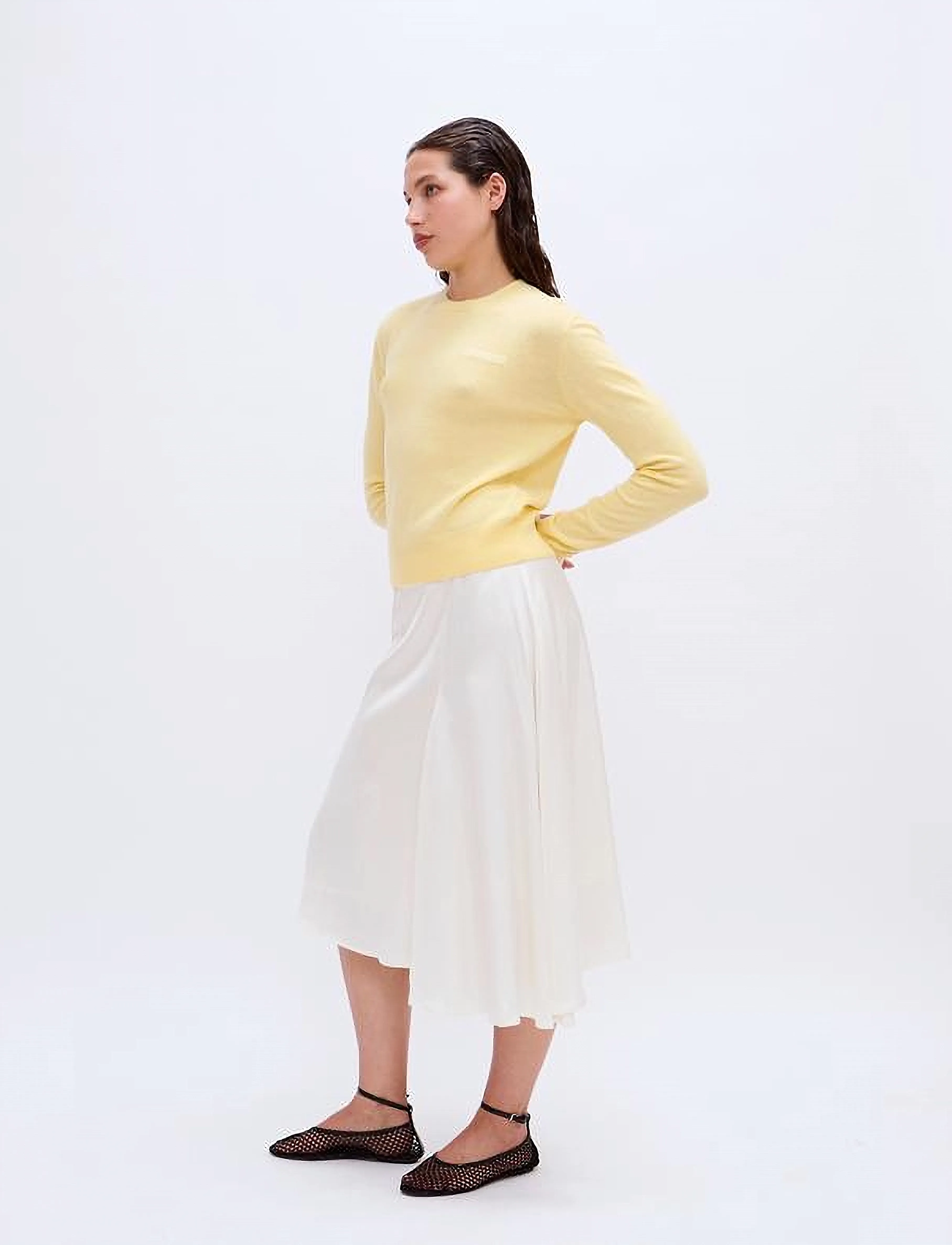 2NDDAY - 2ND Barrah - Silky Viscose - midi nederdele - tofu - 3